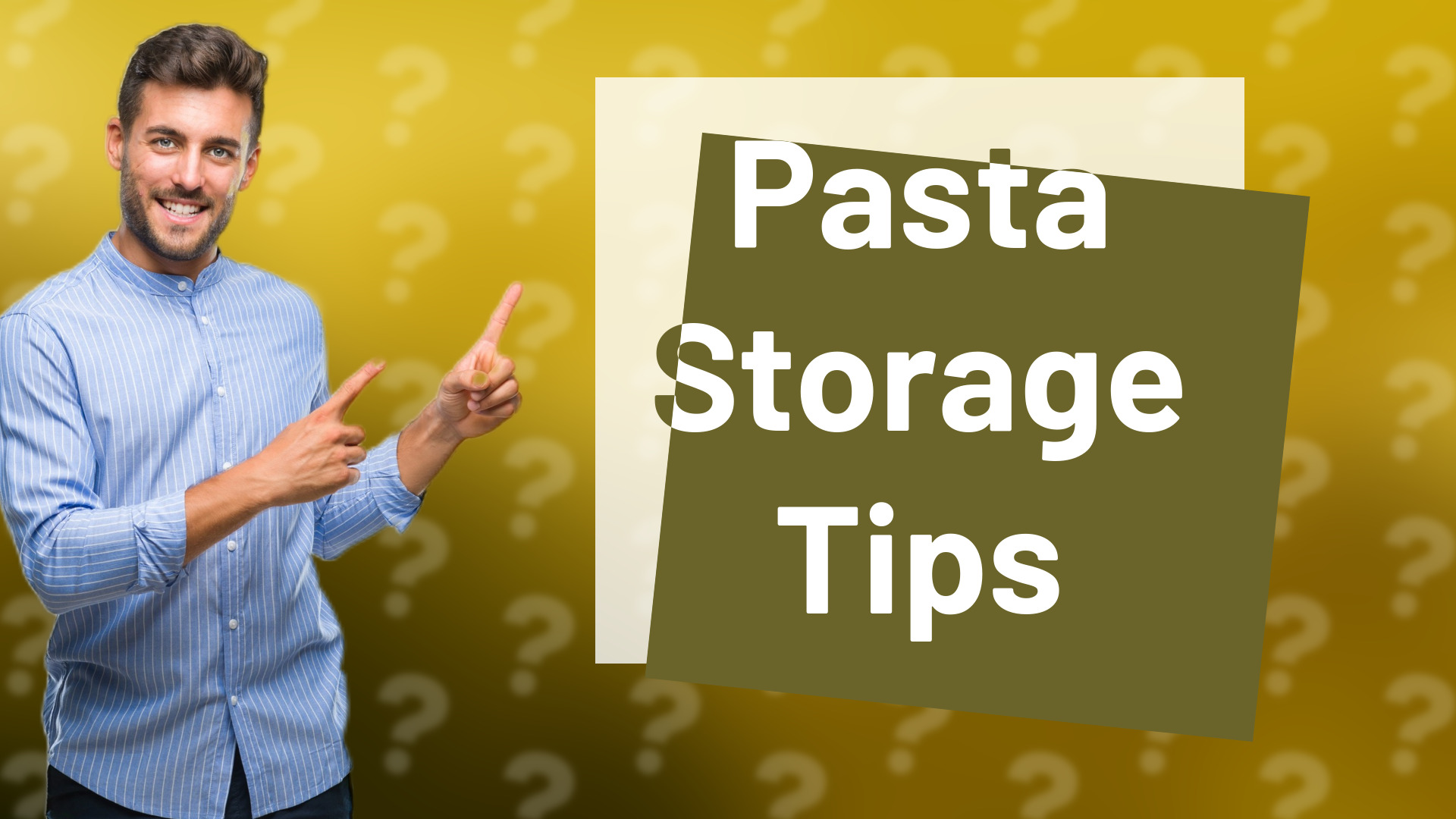 Pasta Storage Tips
