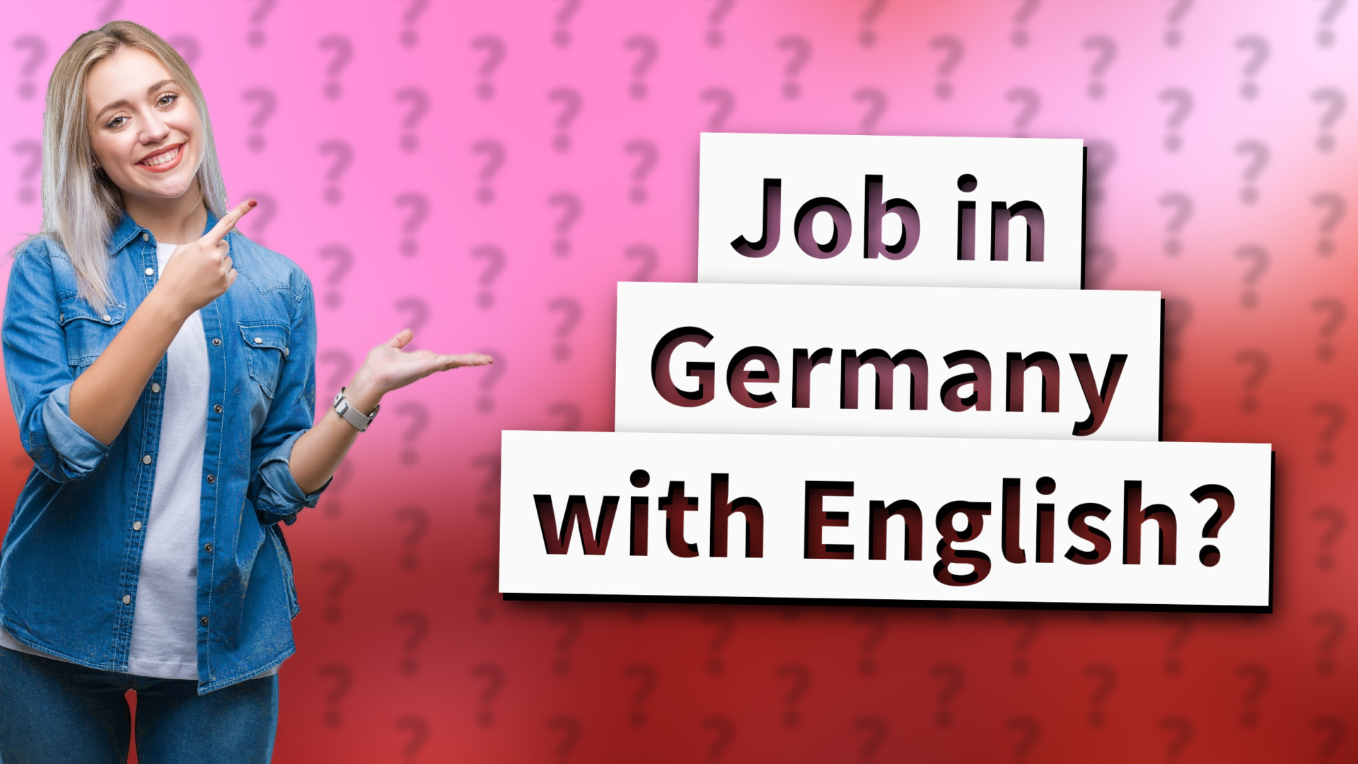 Job in Germany with English?