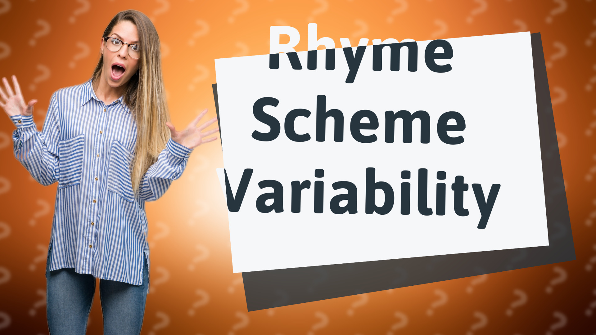 Rhyme Scheme Variability