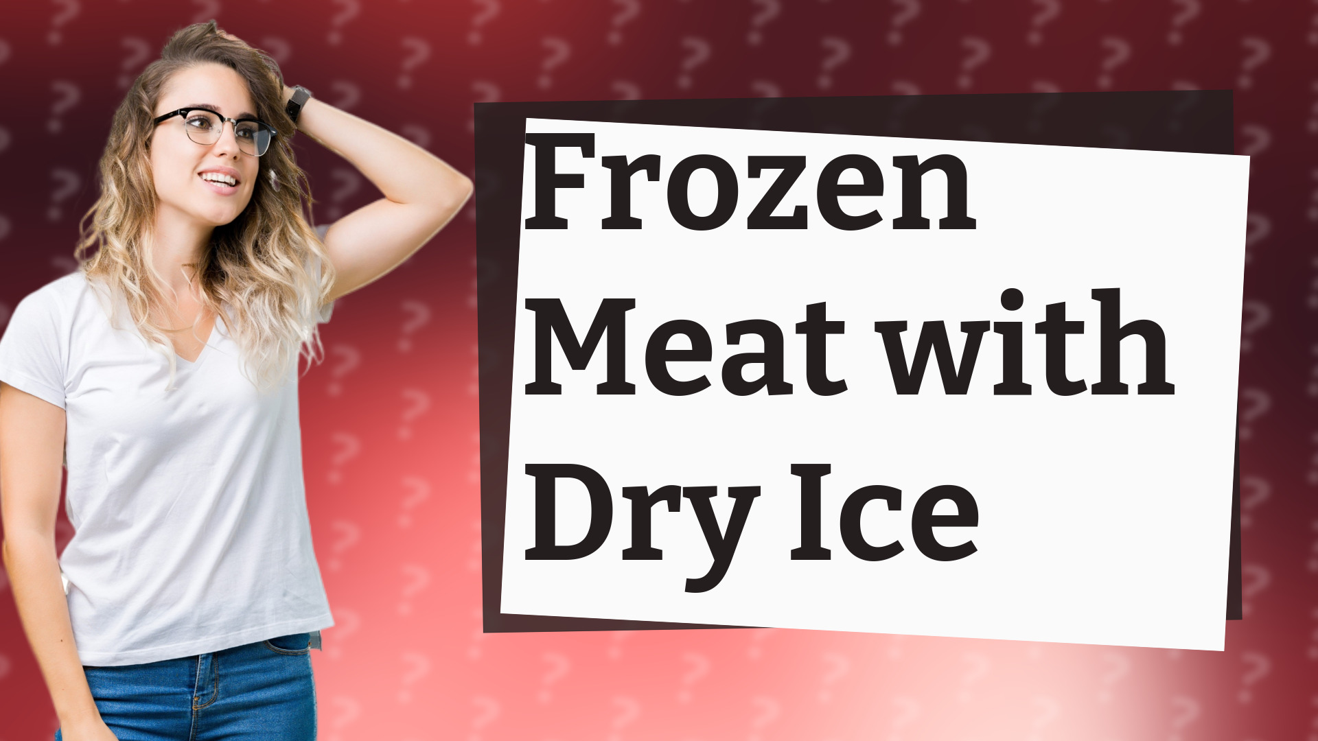 Frozen Meat with Dry Ice