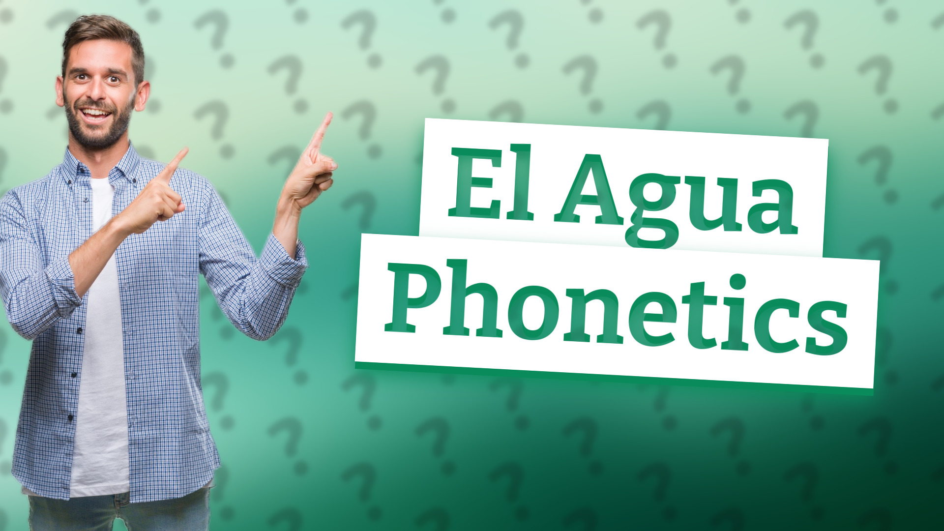 El Agua Phonetics
