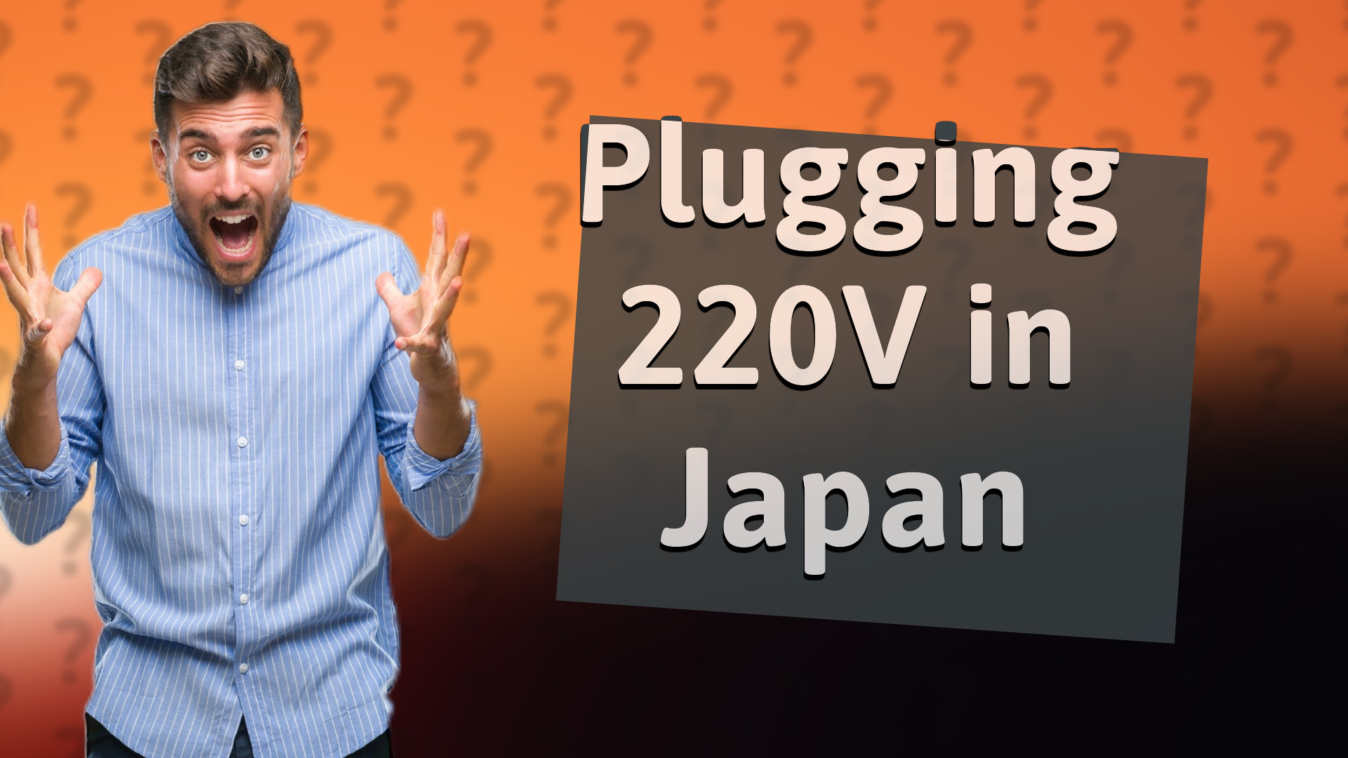 Plugging 220V in Japan