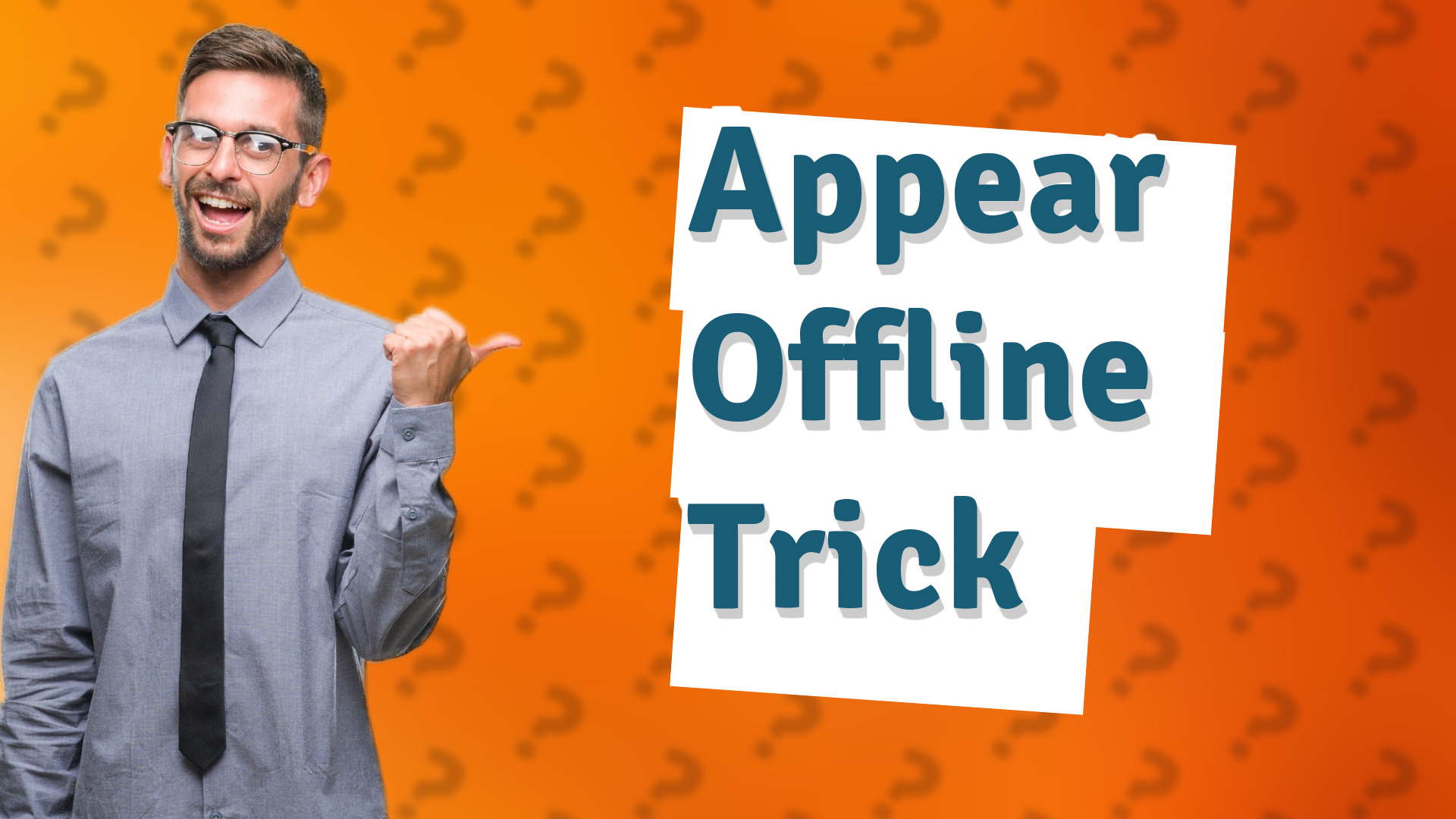 Appear Offline Trick