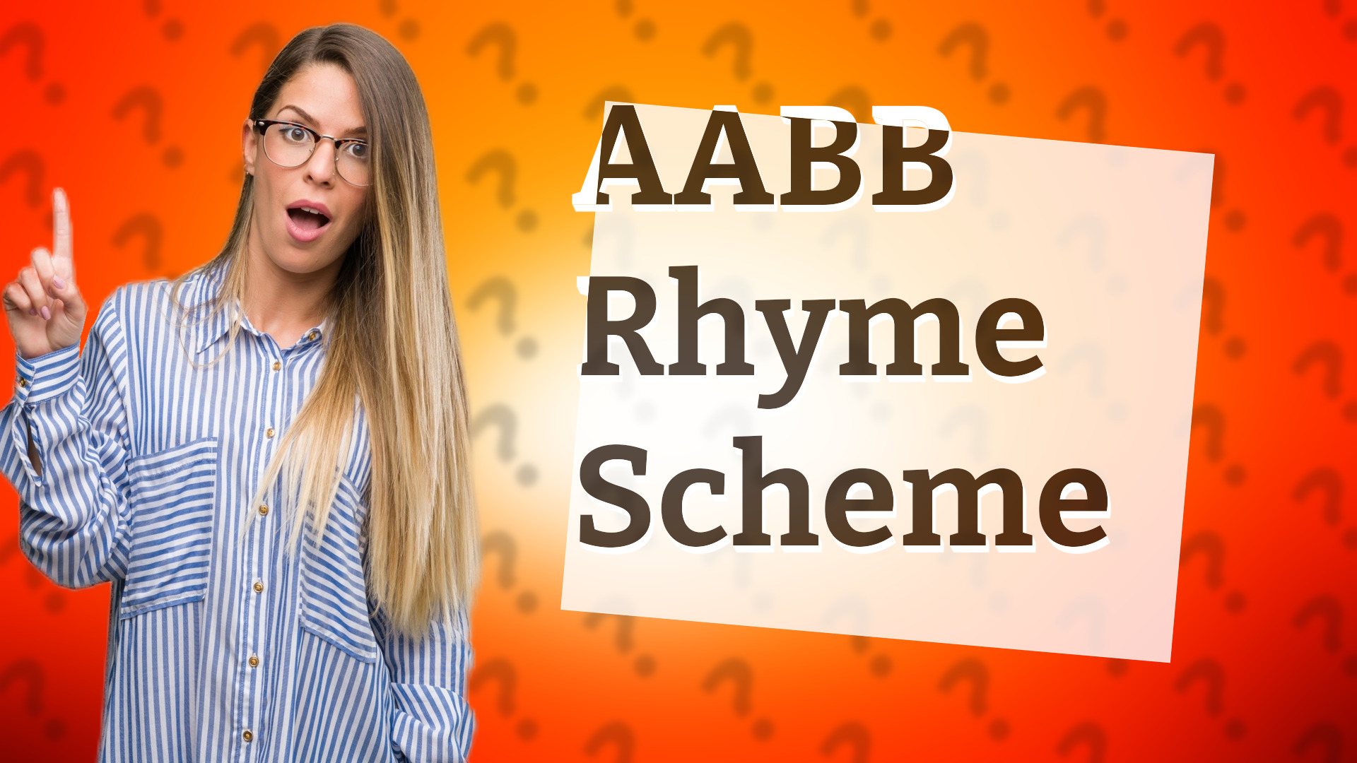 AABB Rhyme Scheme