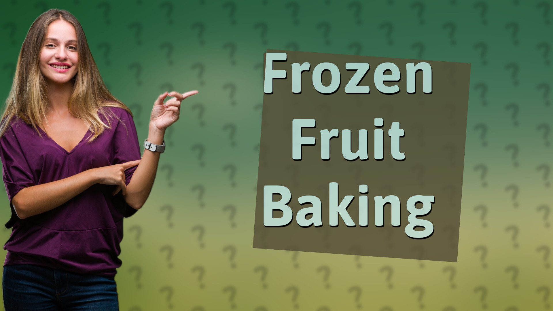 Frozen Fruit Baking