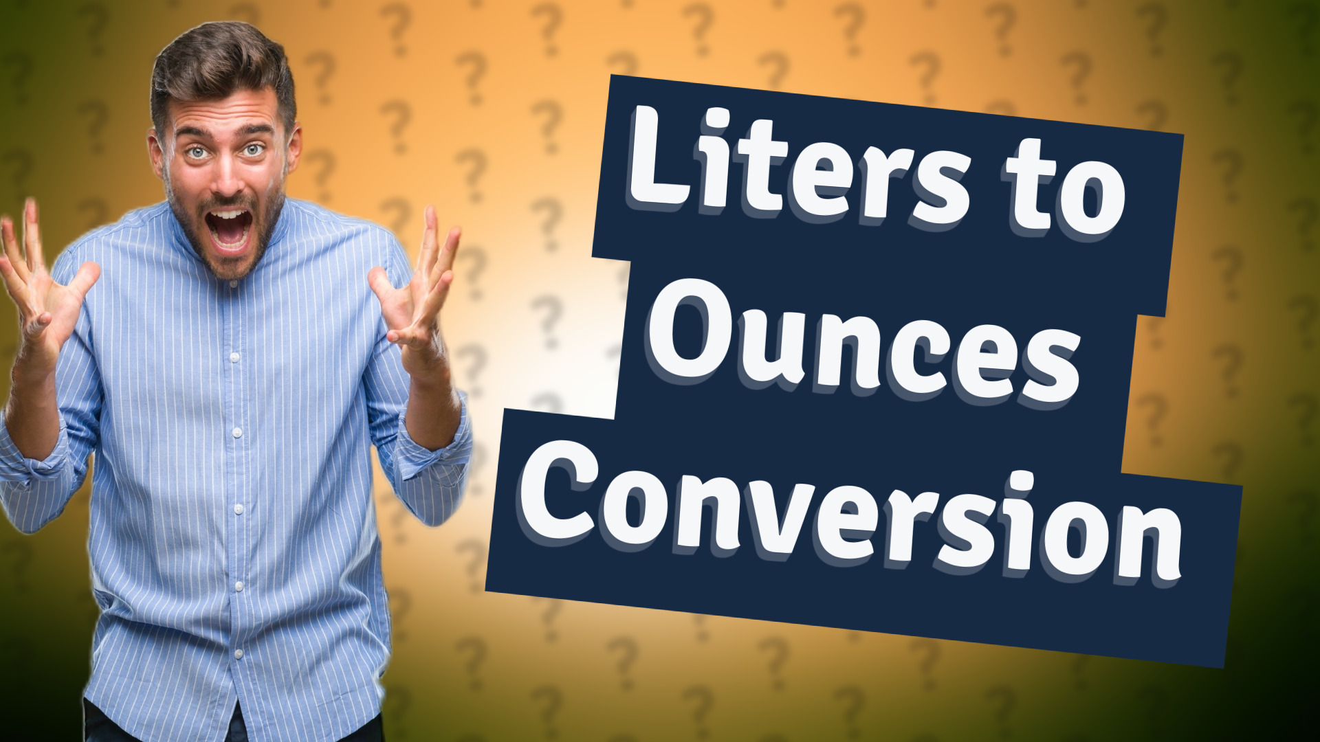 Liters to Ounces Conversion