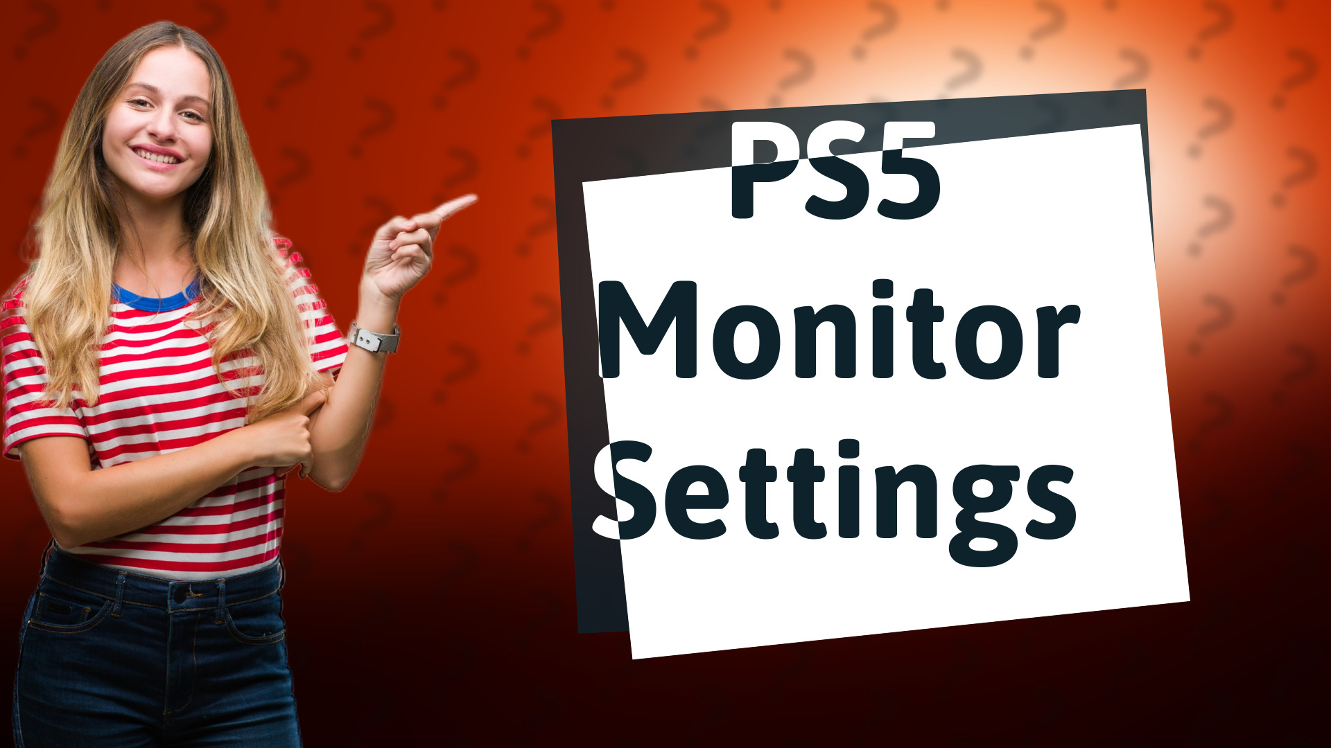 PS5 Monitor Settings