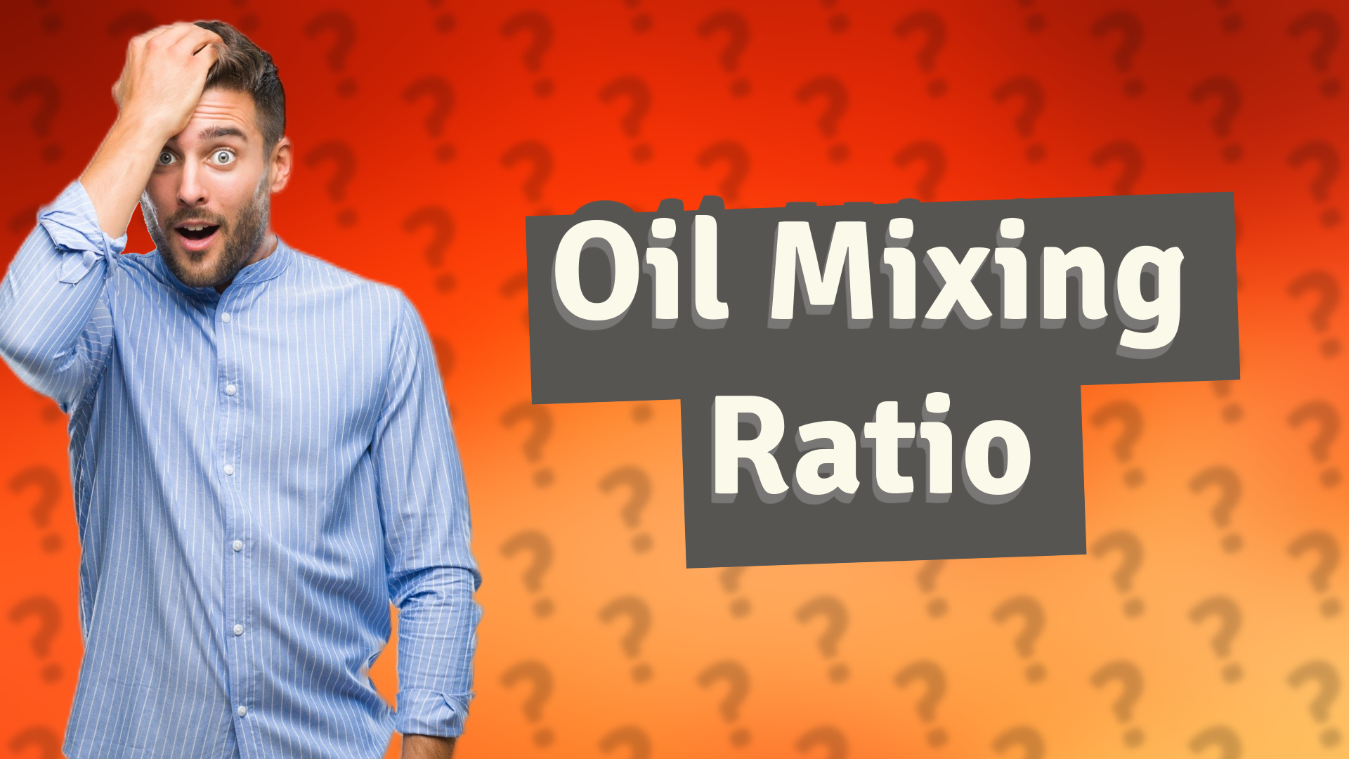 Oil Mixing Ratio