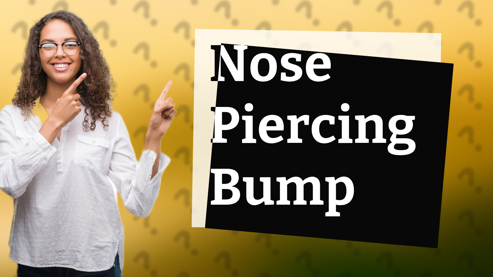 Nose Piercing Bump