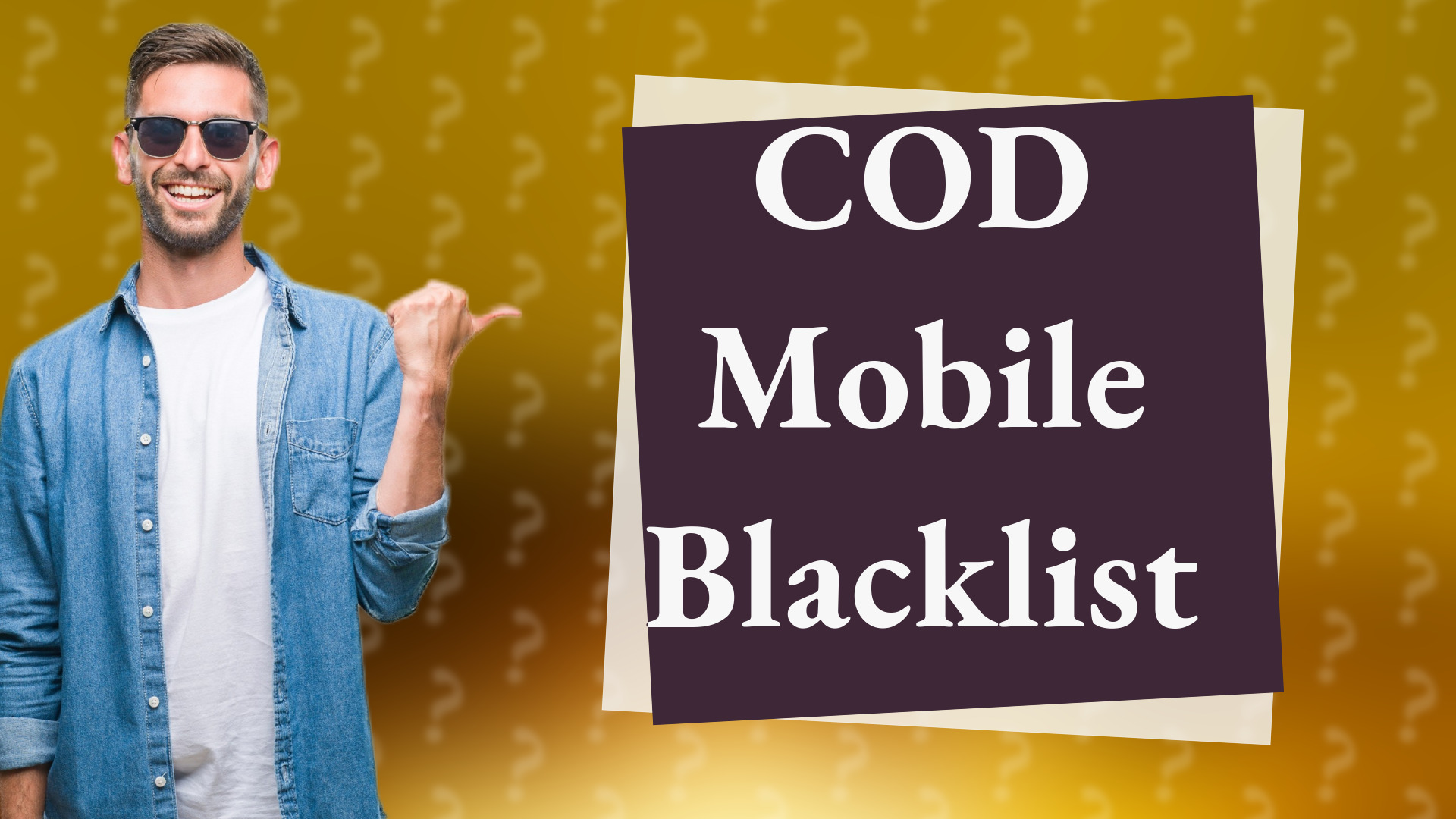 COD Mobile Blacklist