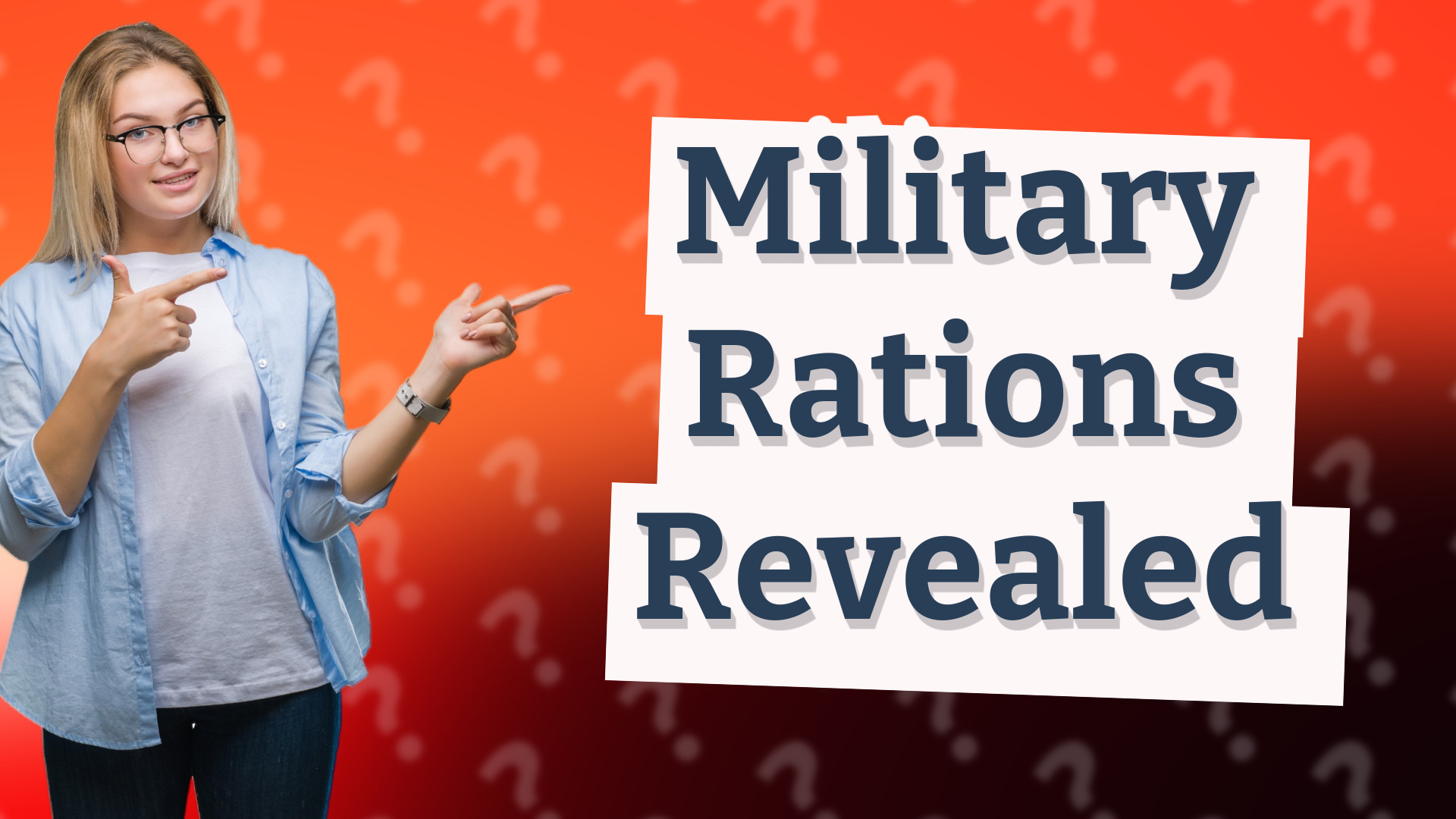 Military Rations Revealed
