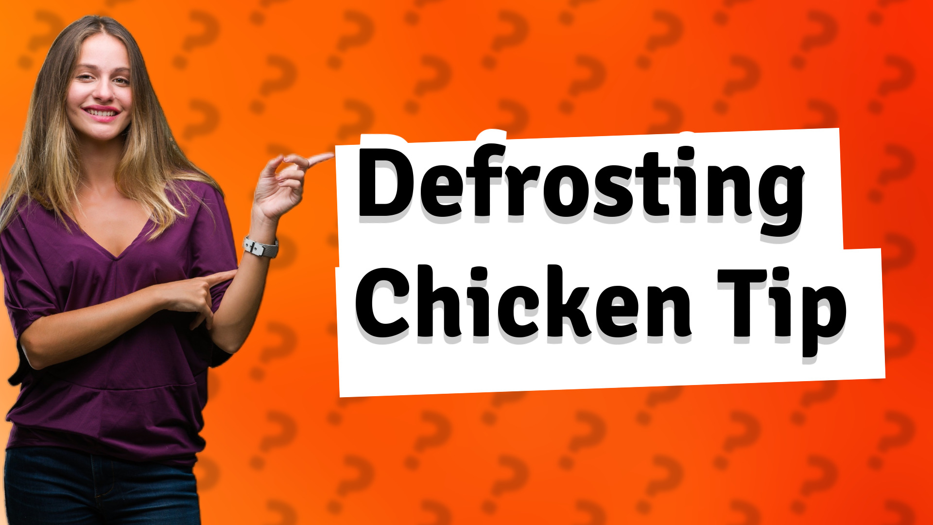 Defrosting Chicken Tip