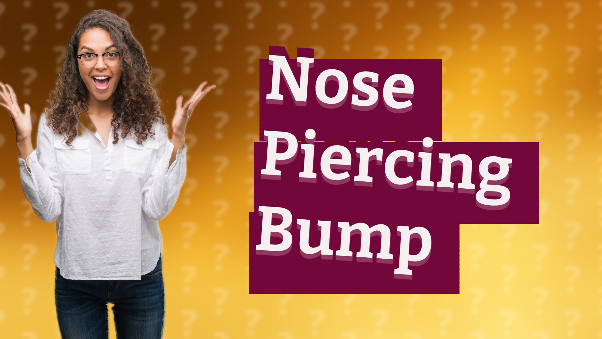 Nose Piercing Bump