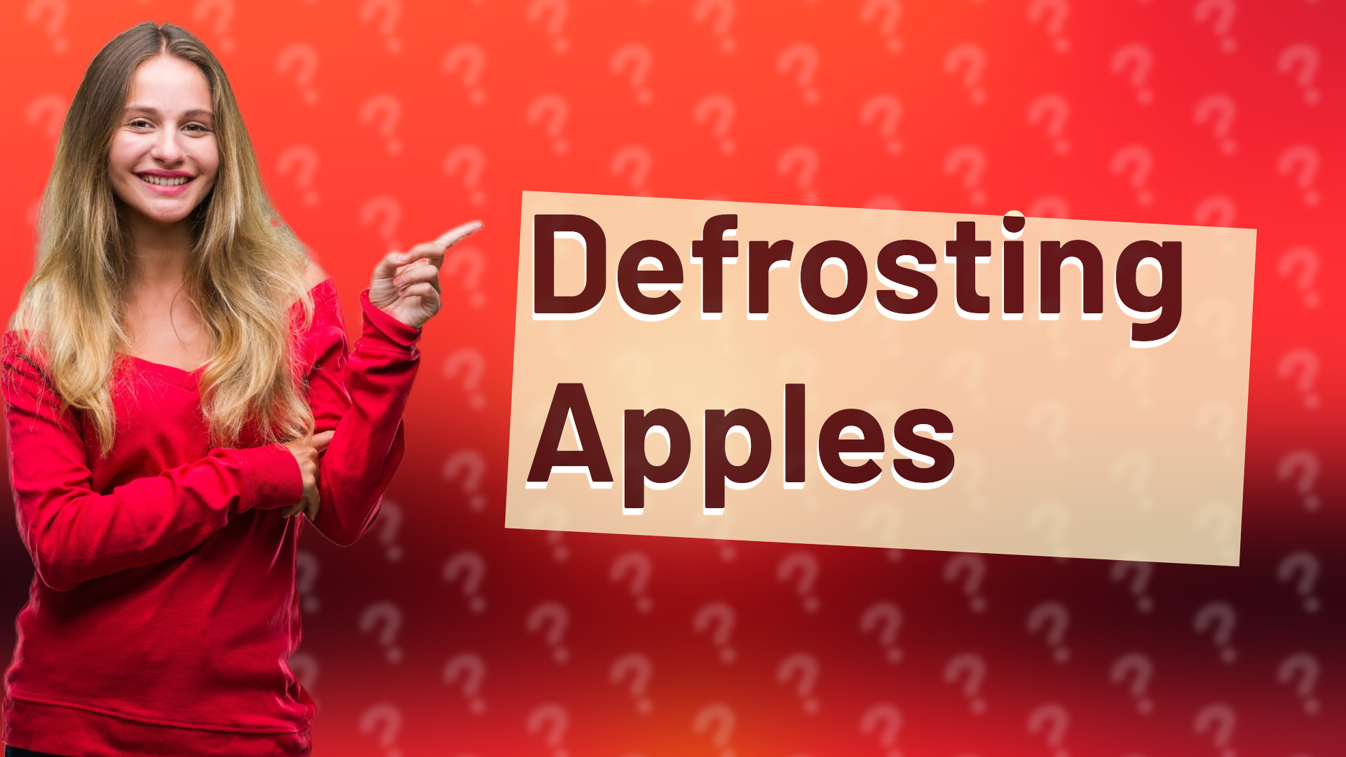 Defrosting Apples