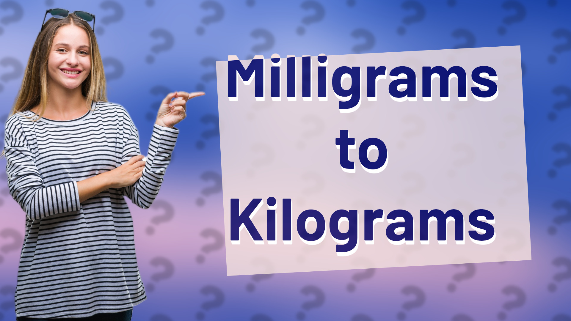 Milligrams to Kilograms