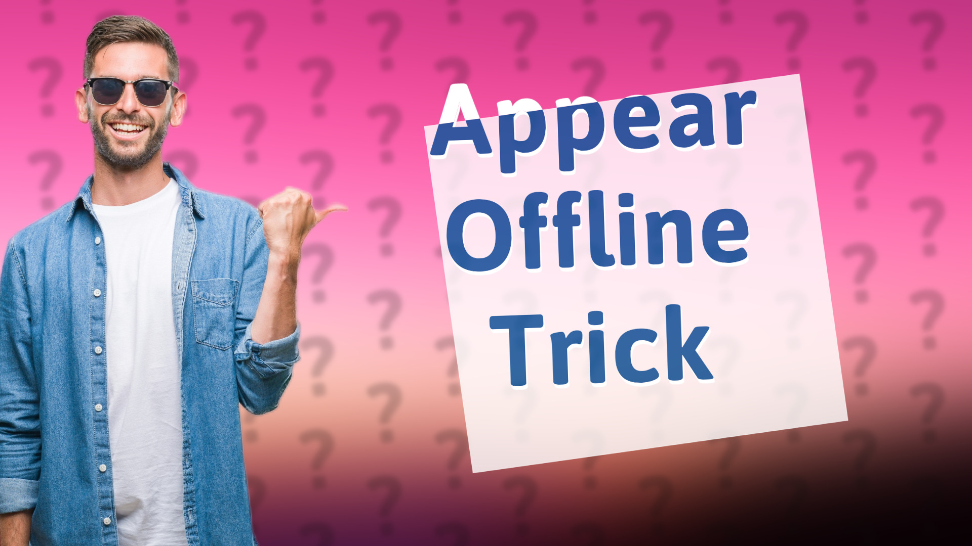 Appear Offline Trick