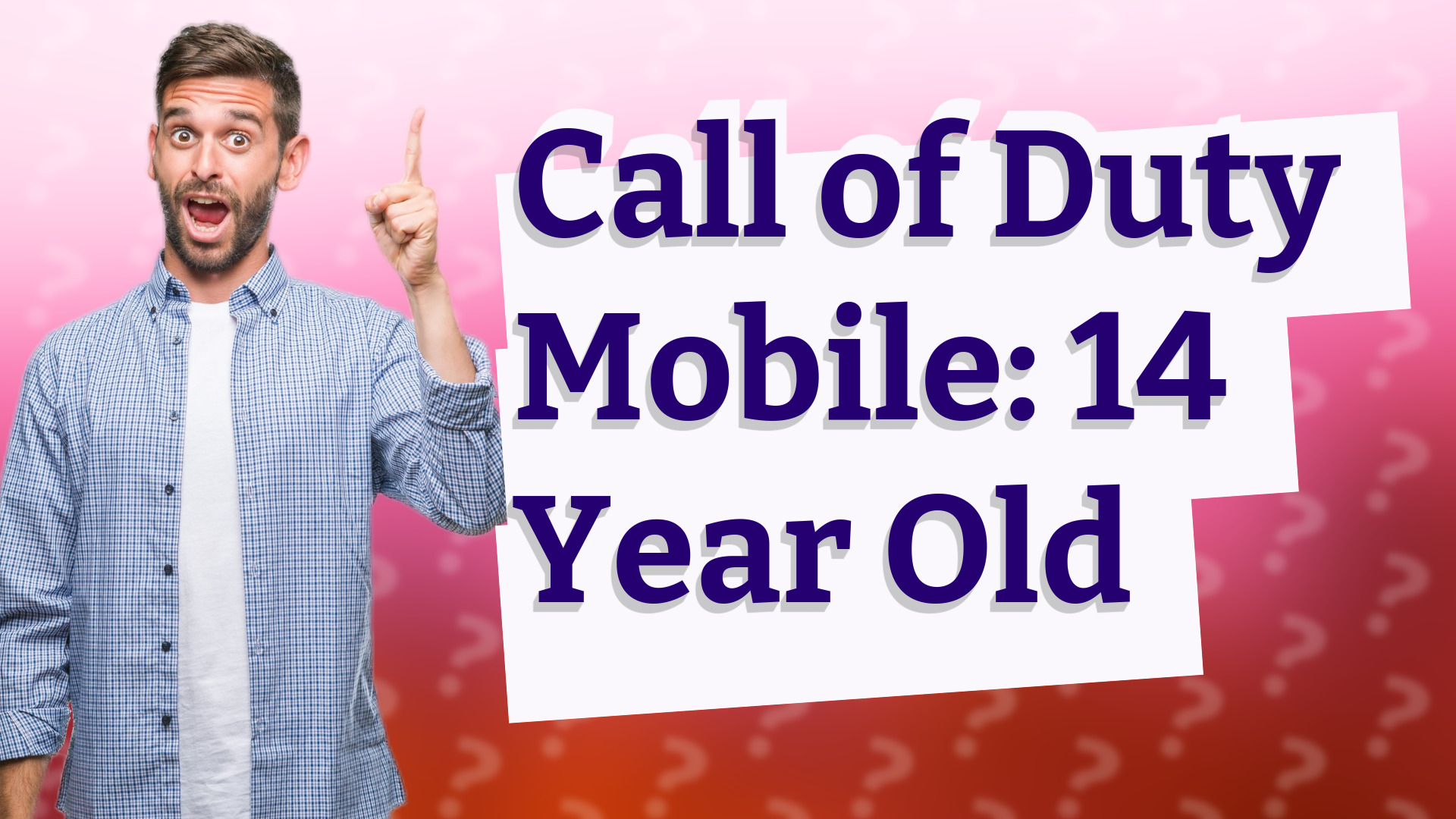 Call of Duty Mobile: 14 Year Old