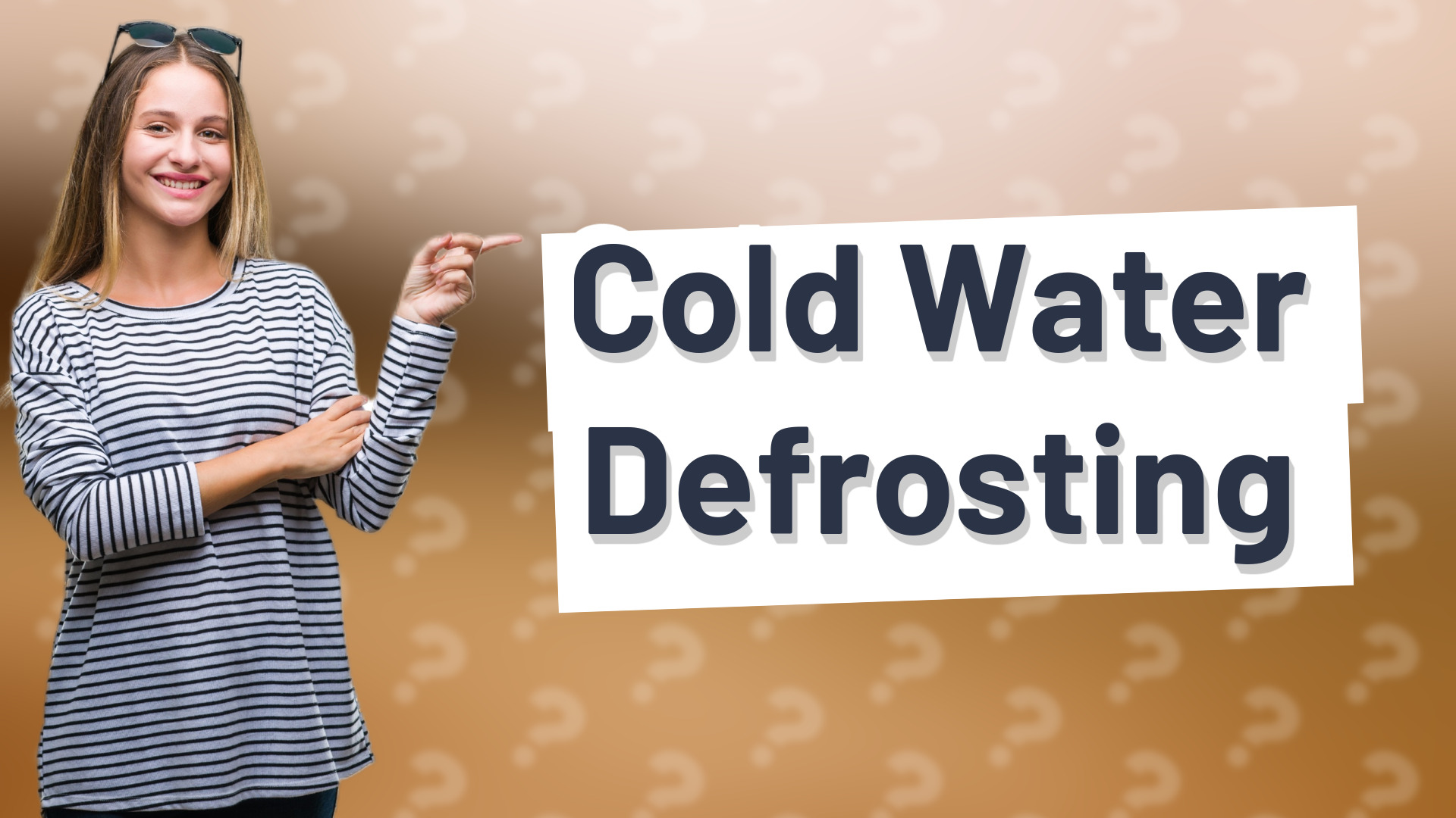 Cold Water Defrosting