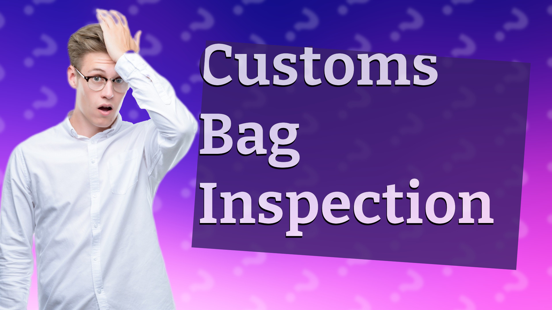 Customs Bag Inspection