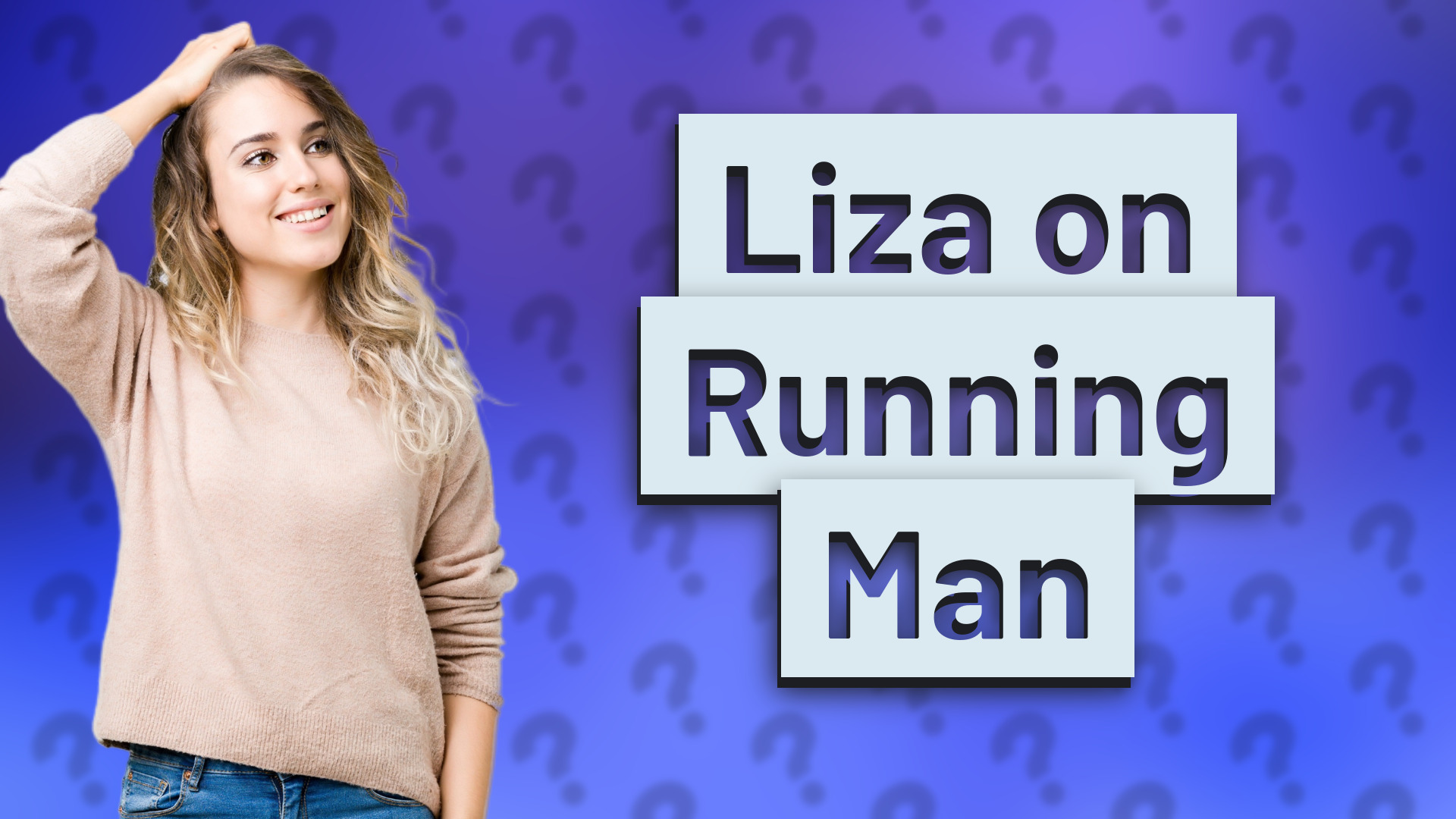Liza on Running Man
