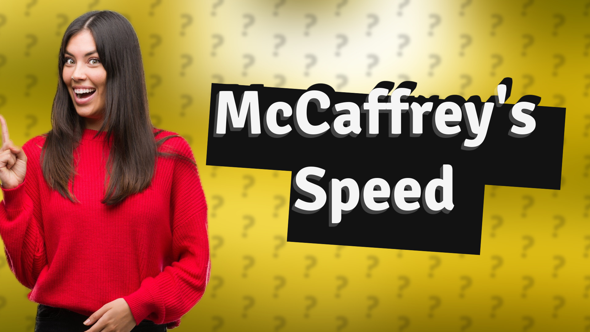 McCaffrey's Speed