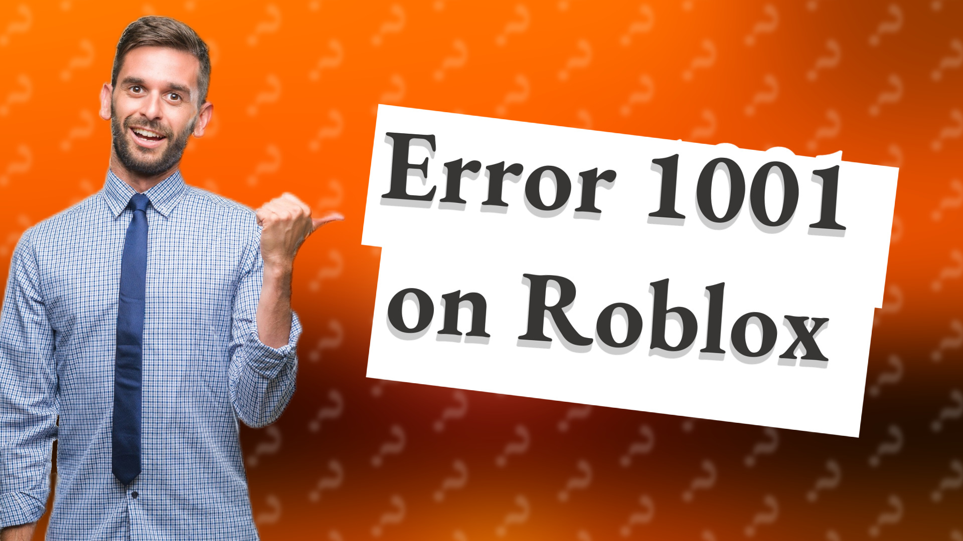 Error 1001 on Roblox