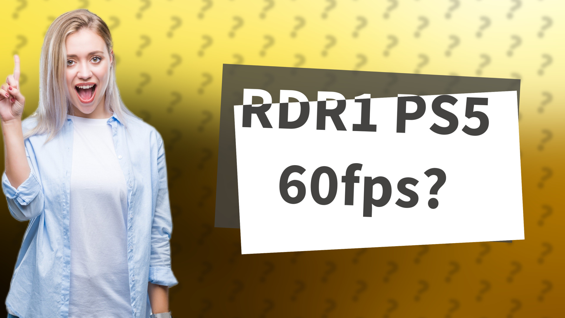RDR1 PS5 60fps?