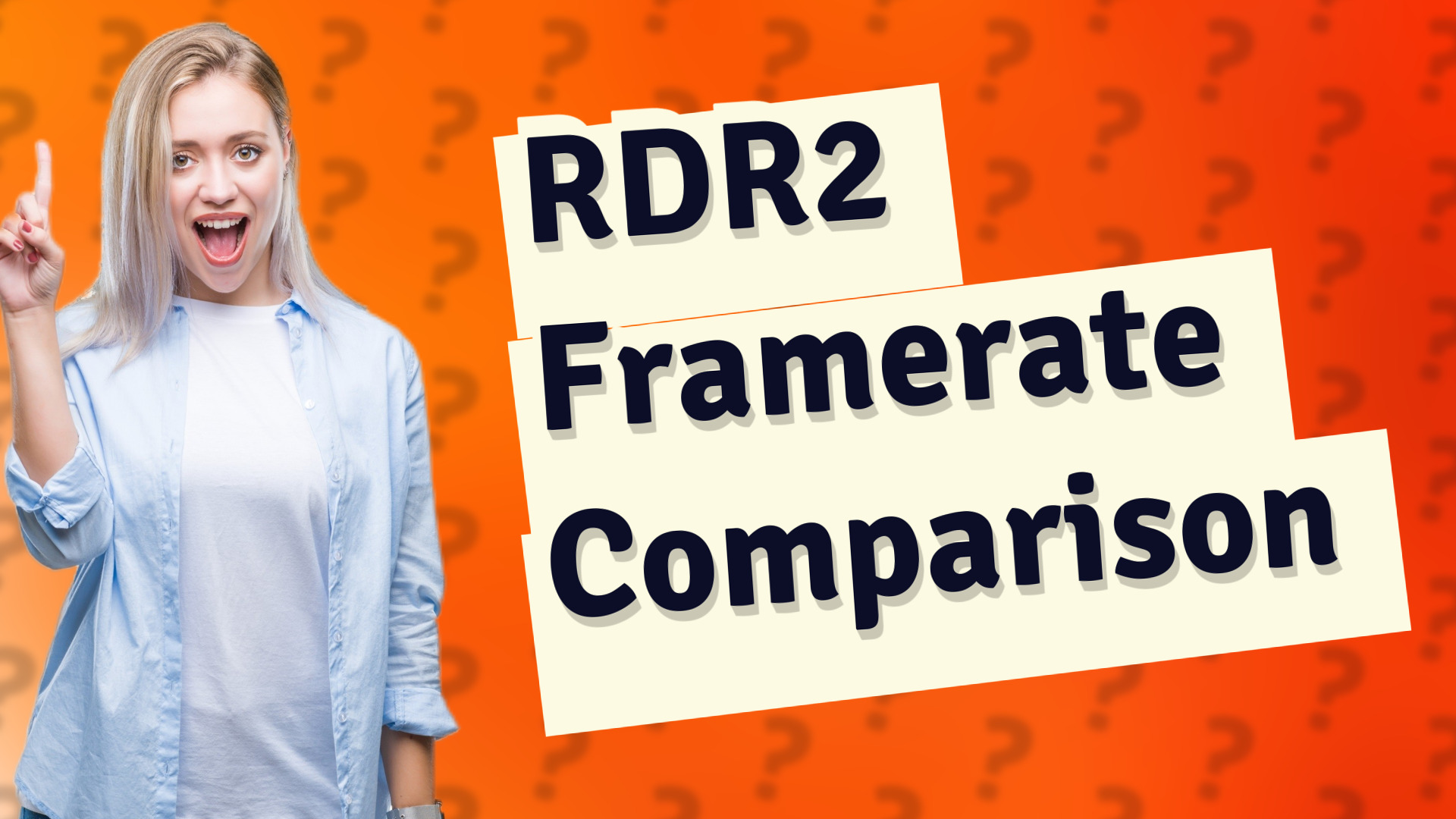 RDR2 Framerate Comparison