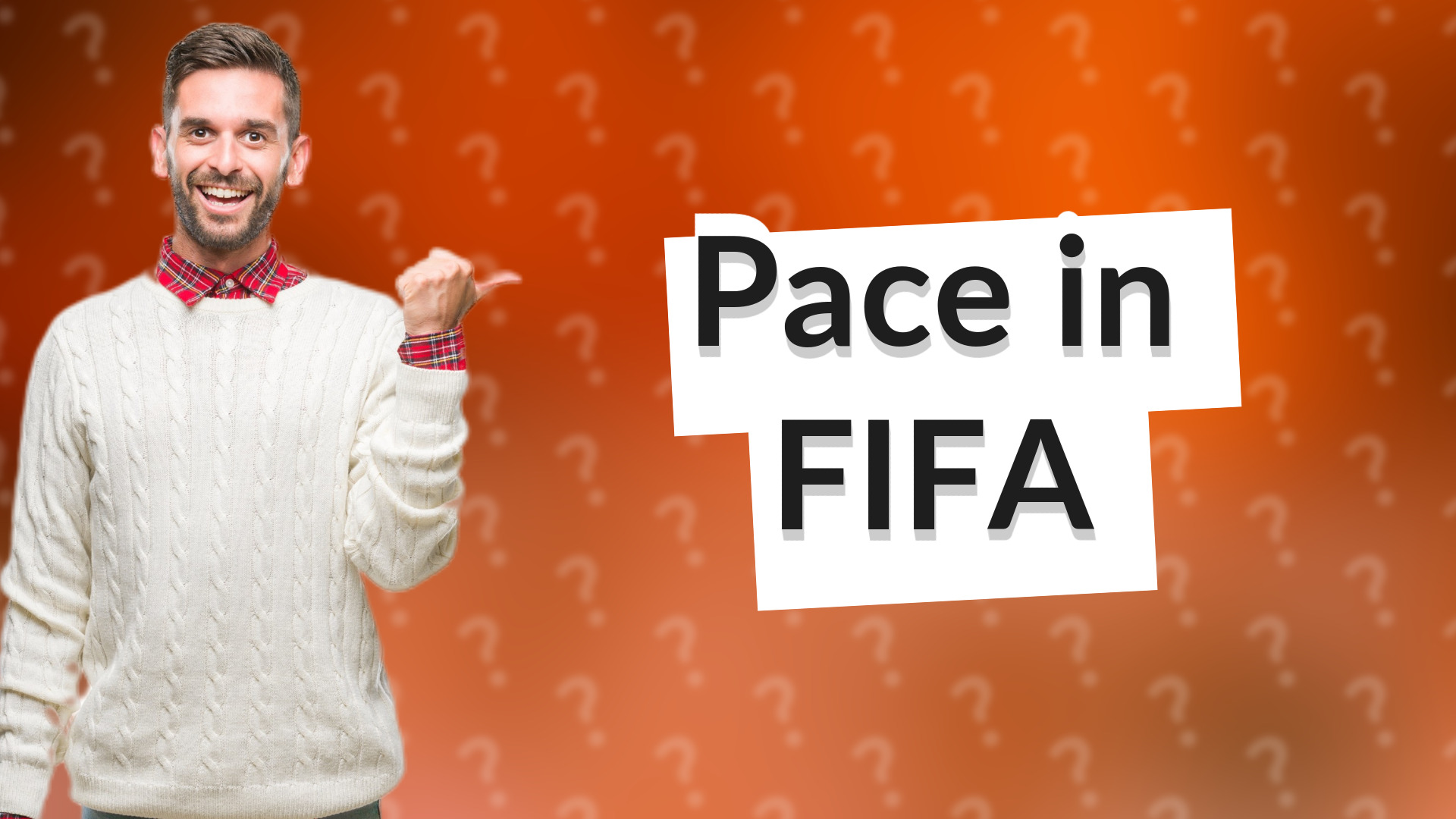 Pace in FIFA