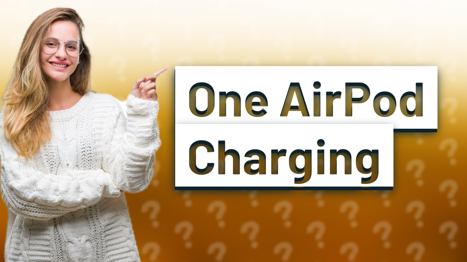 One AirPod Charging