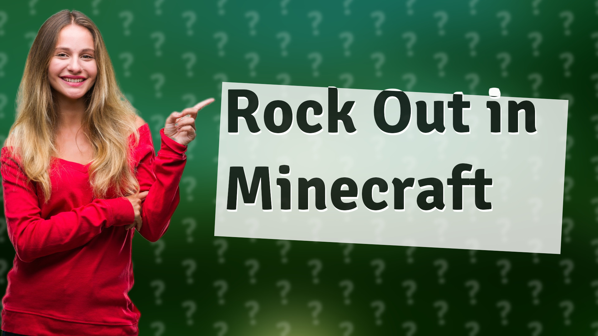 Rock Out in Minecraft