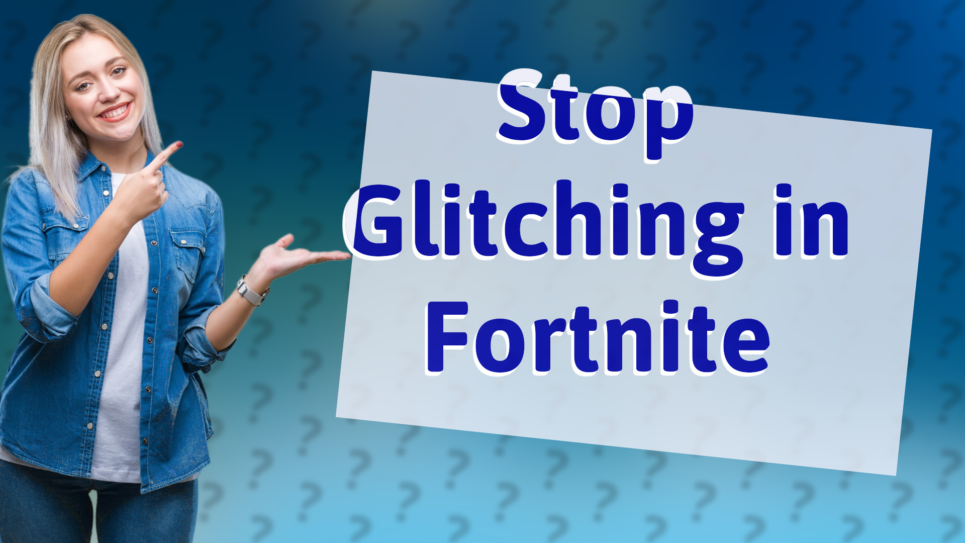 Stop Glitching in Fortnite