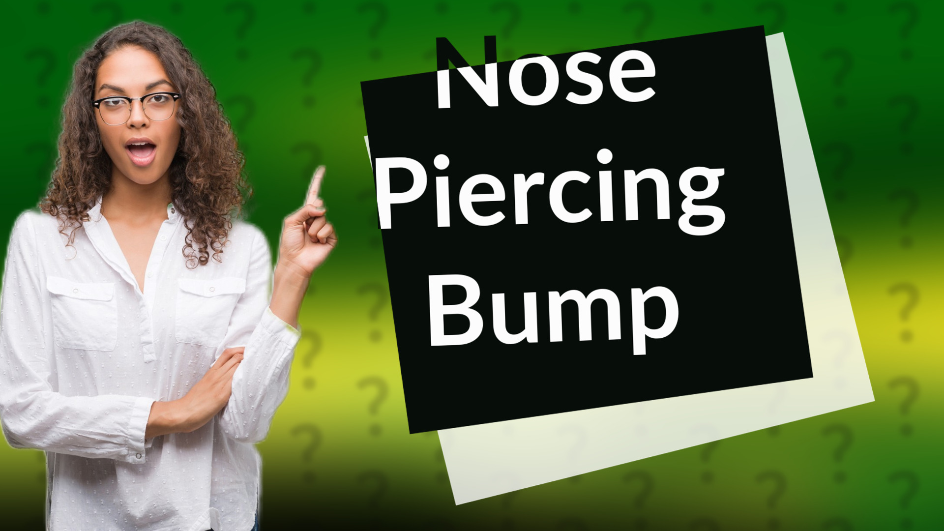 Nose Piercing Bump