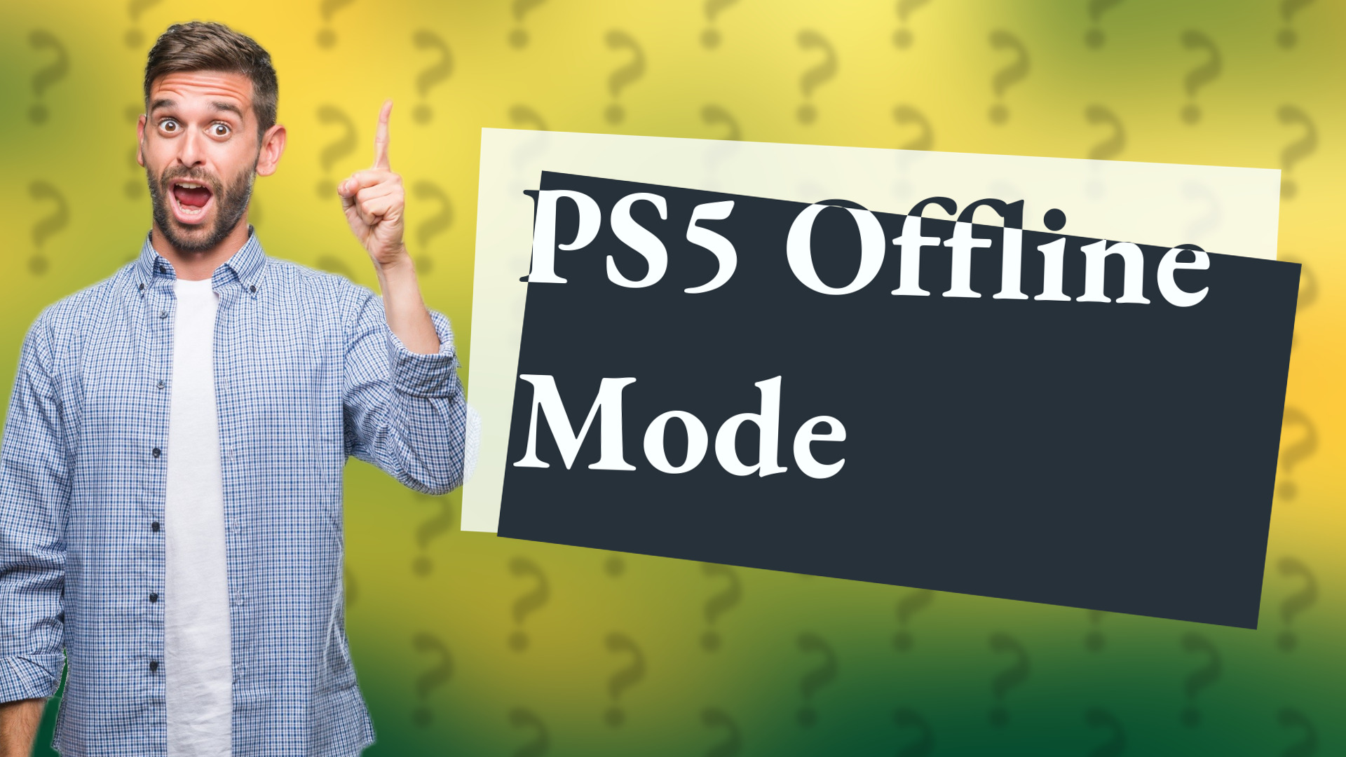 PS5 Offline Mode