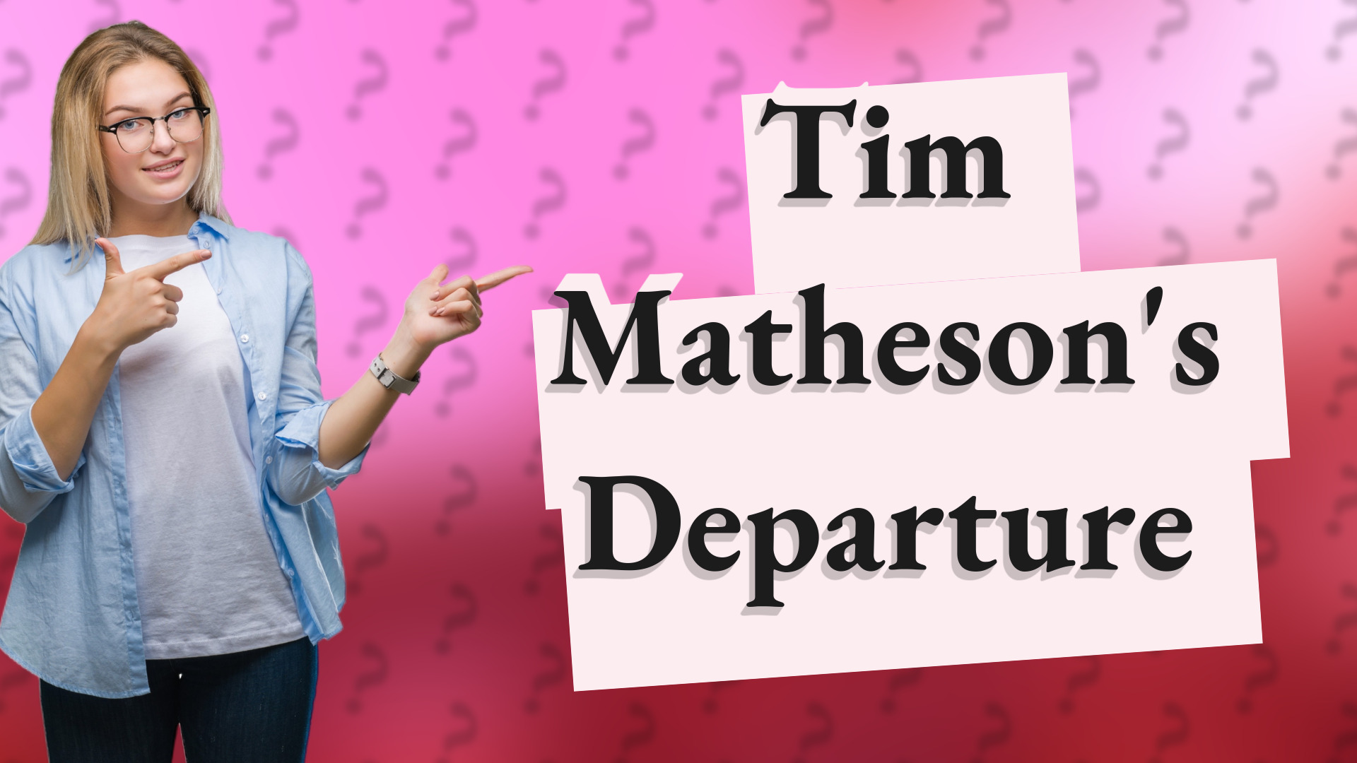 Tim Matheson's Departure