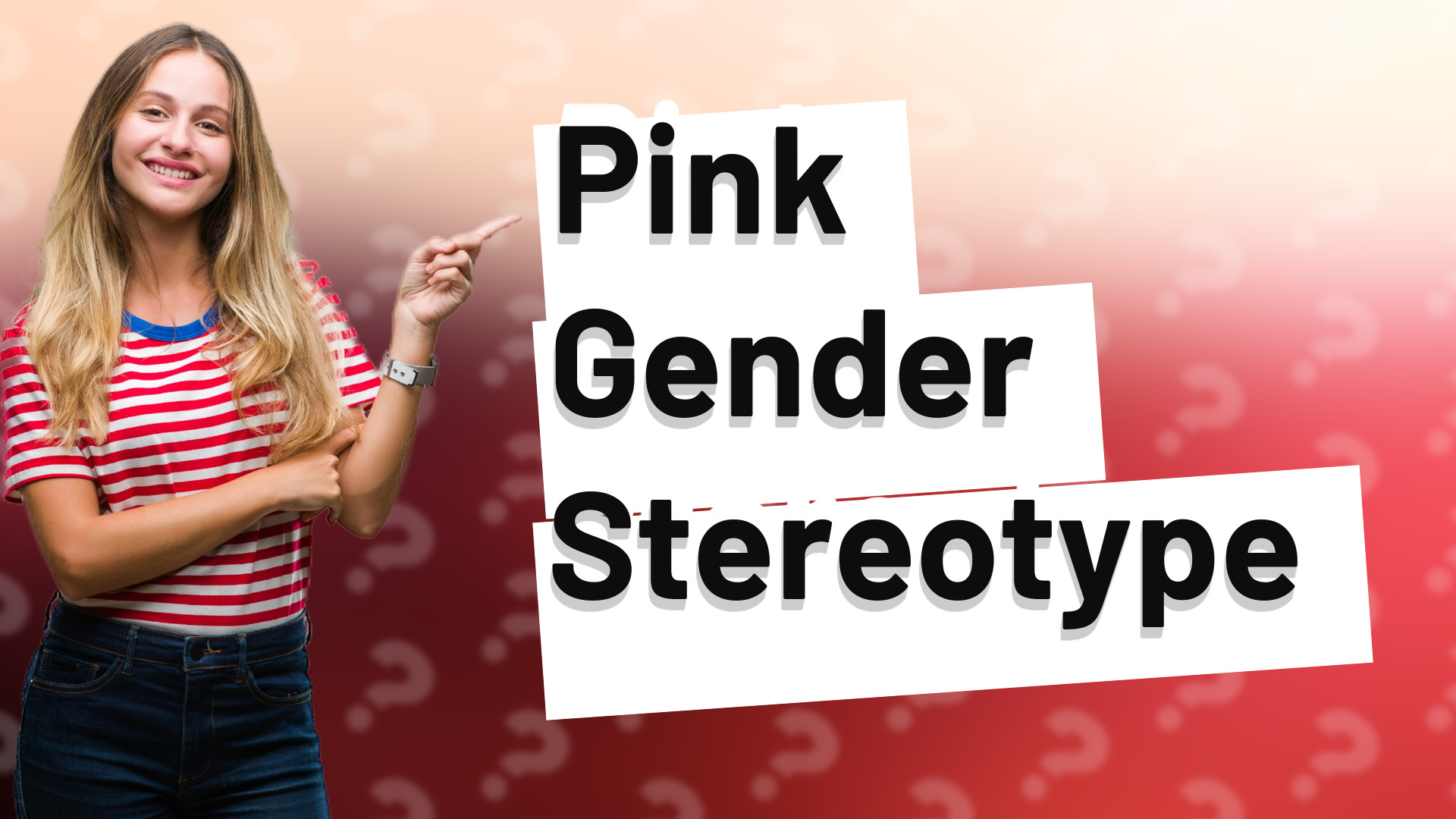 Pink Gender Stereotype