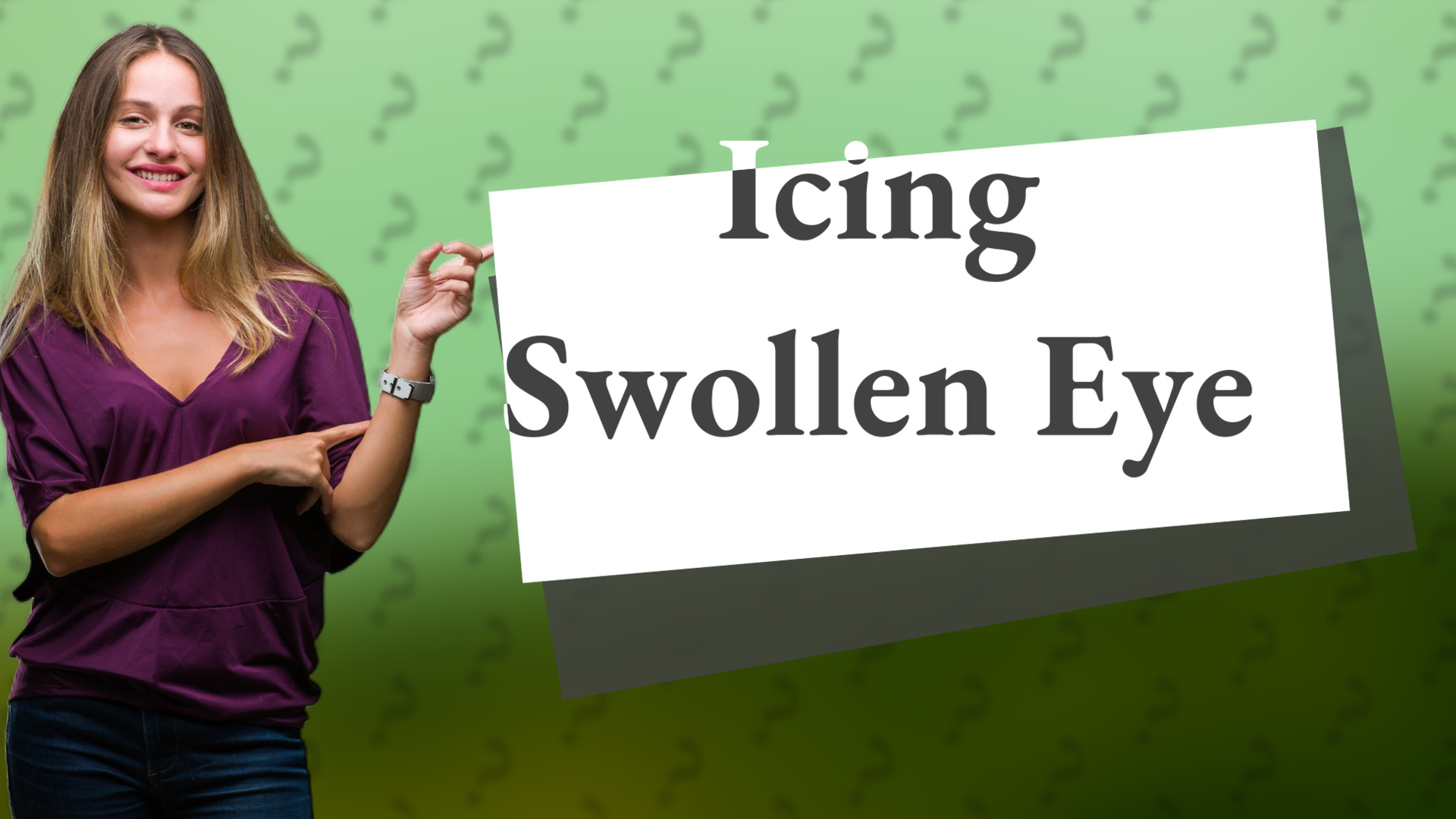 Icing Swollen Eye