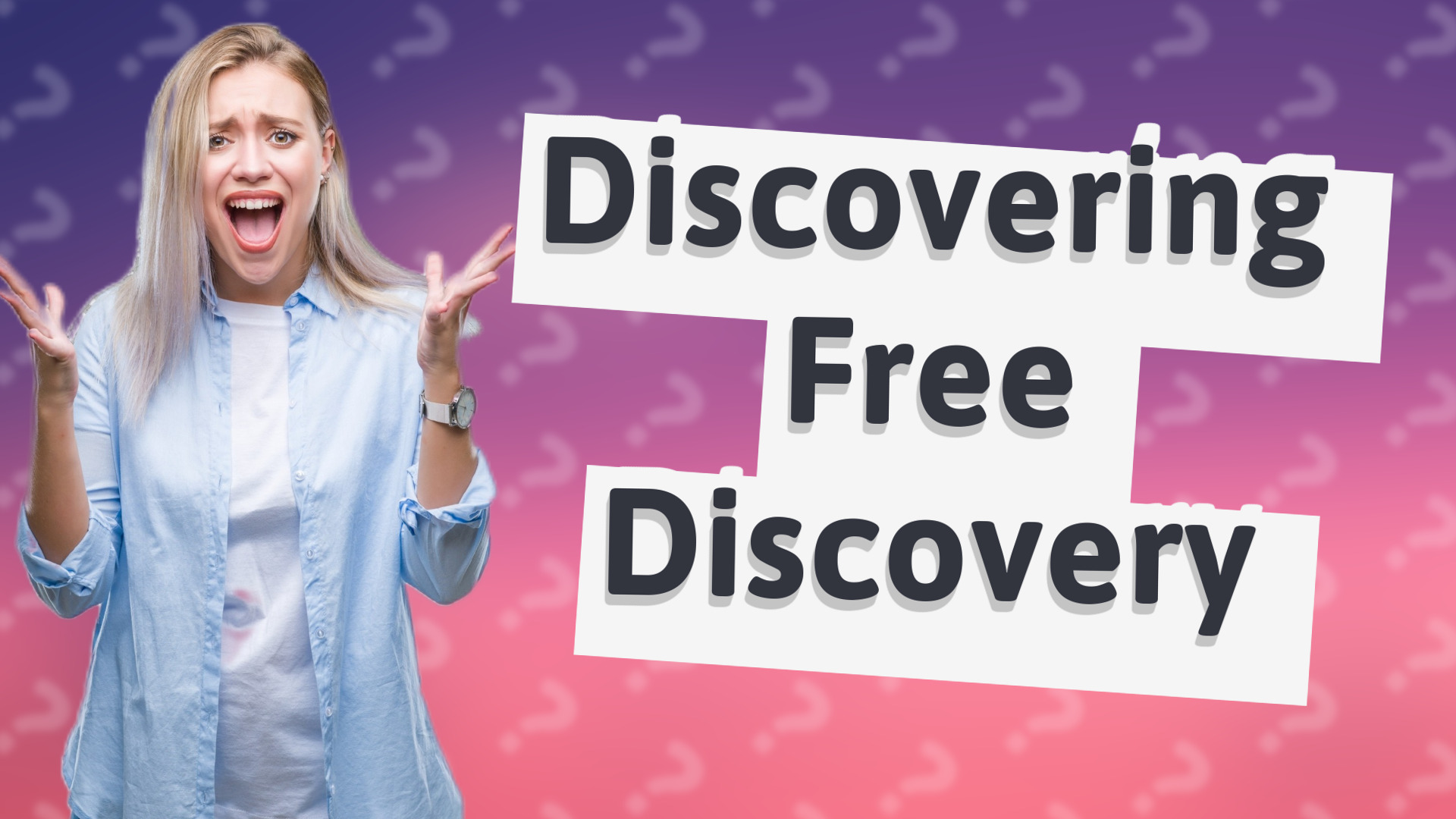 Discovering Free Discovery
