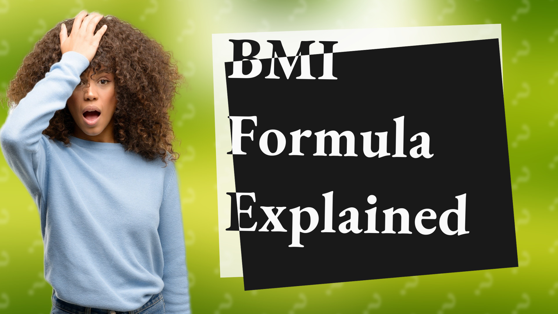 BMI Formula Explained
