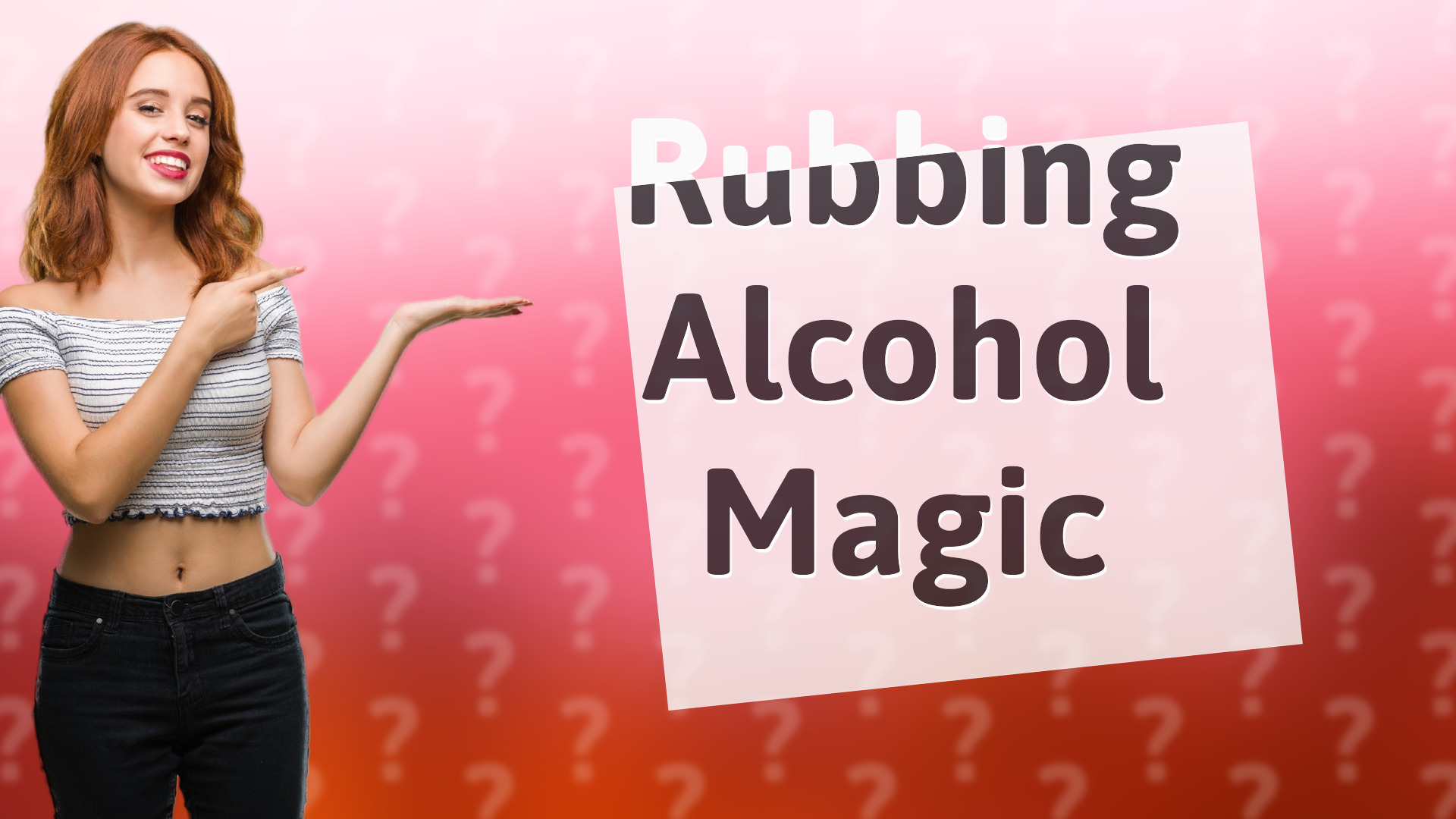 Rubbing Alcohol Magic