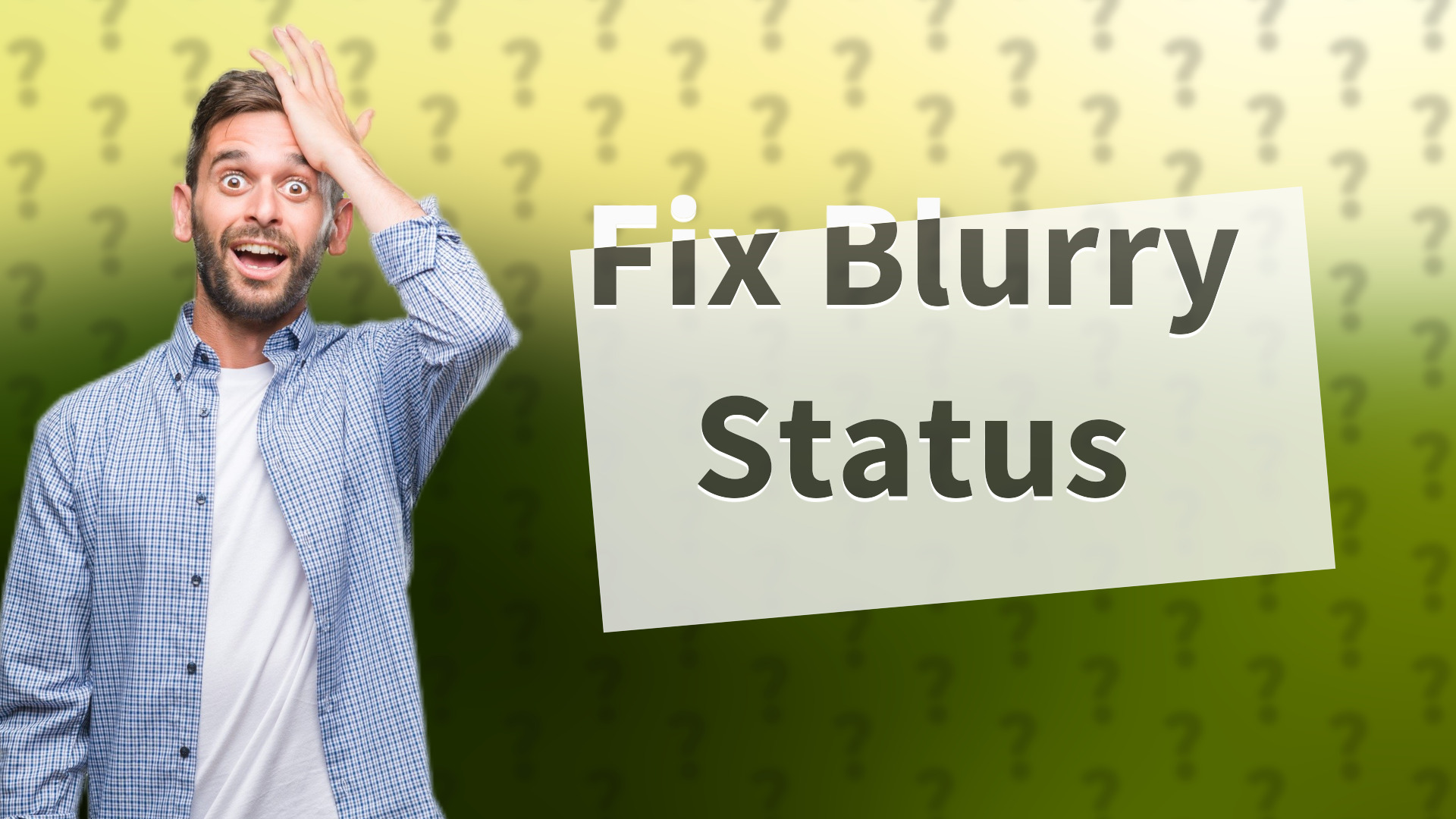 Fix Blurry Status