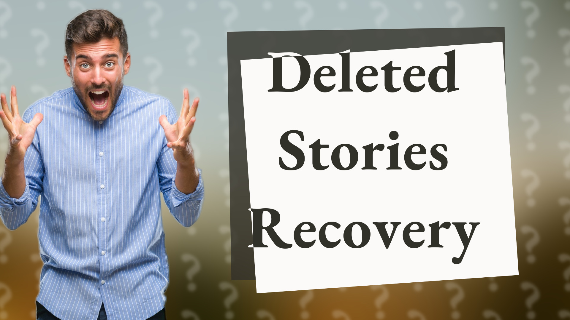 Deleted Stories Recovery
