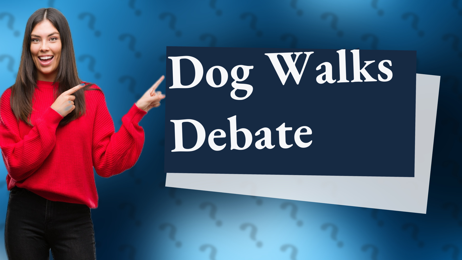 Dog Walks Debate