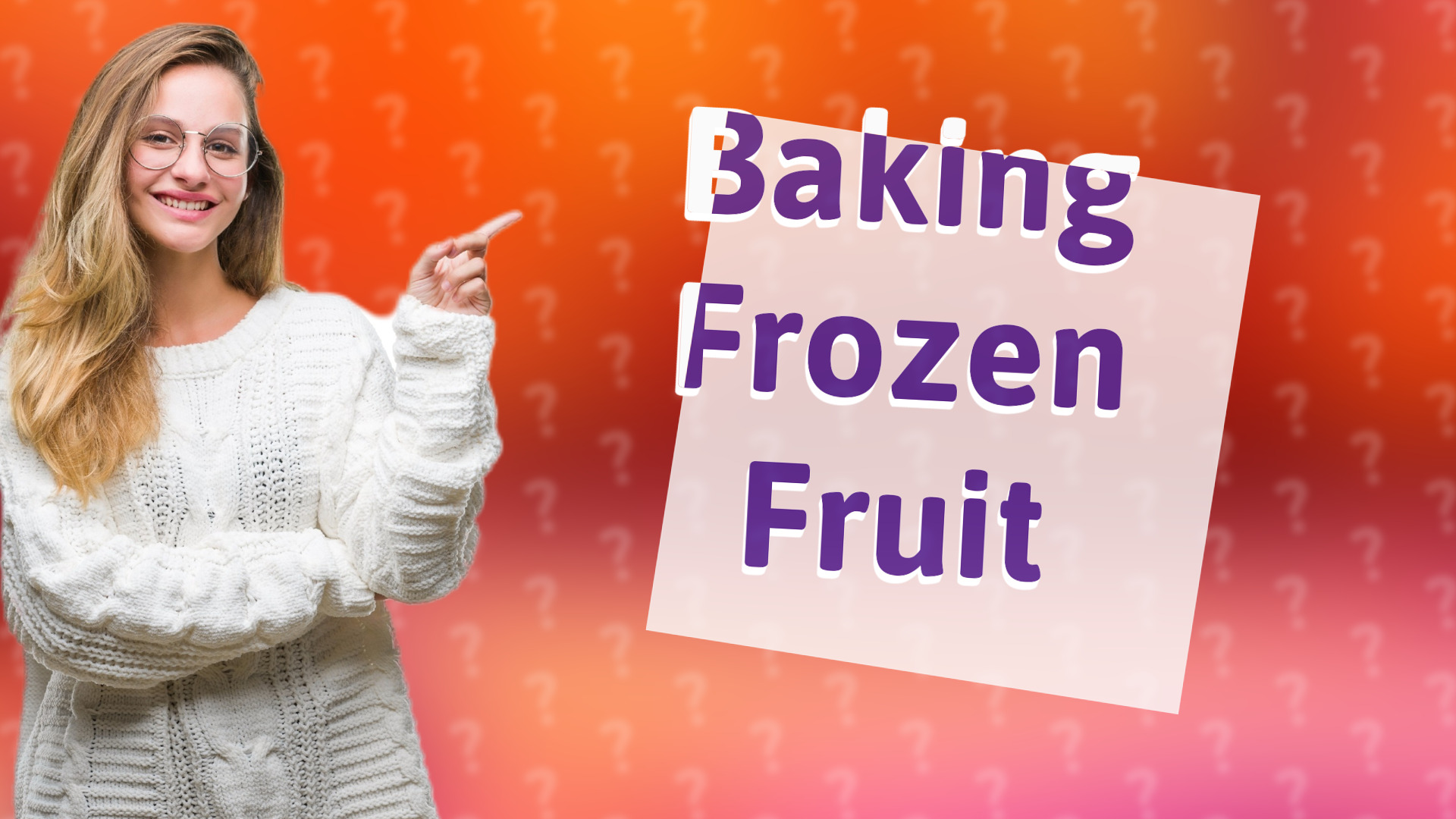 Baking Frozen Fruit