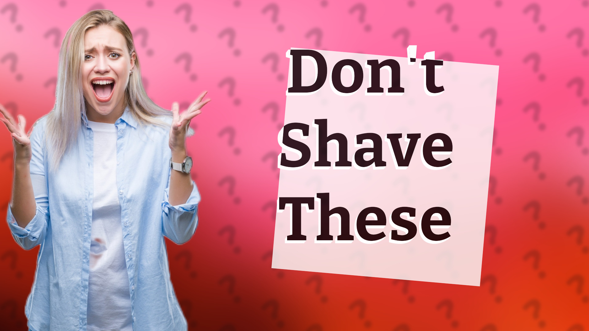 Don't Shave These