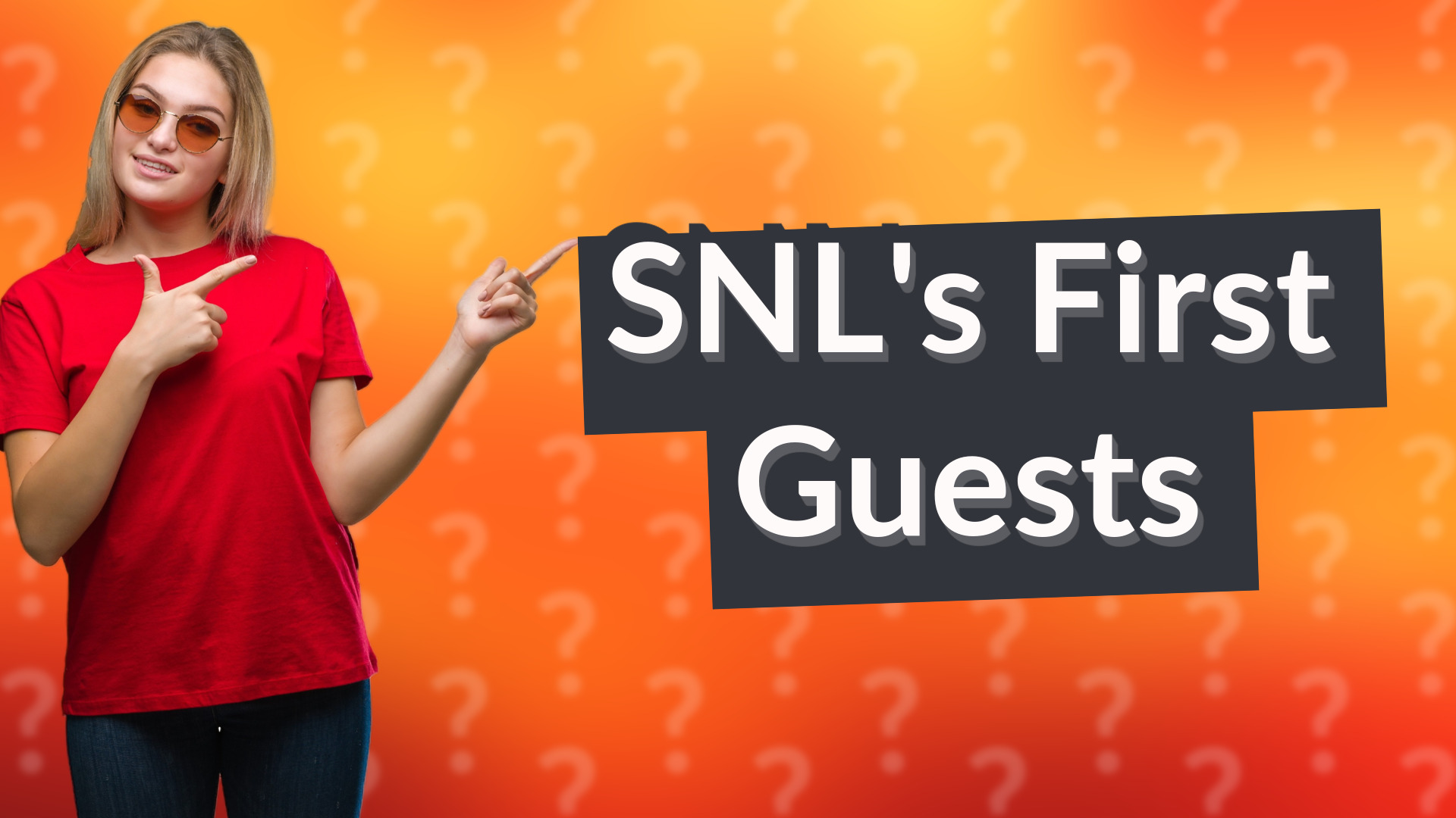 SNL's First Guests