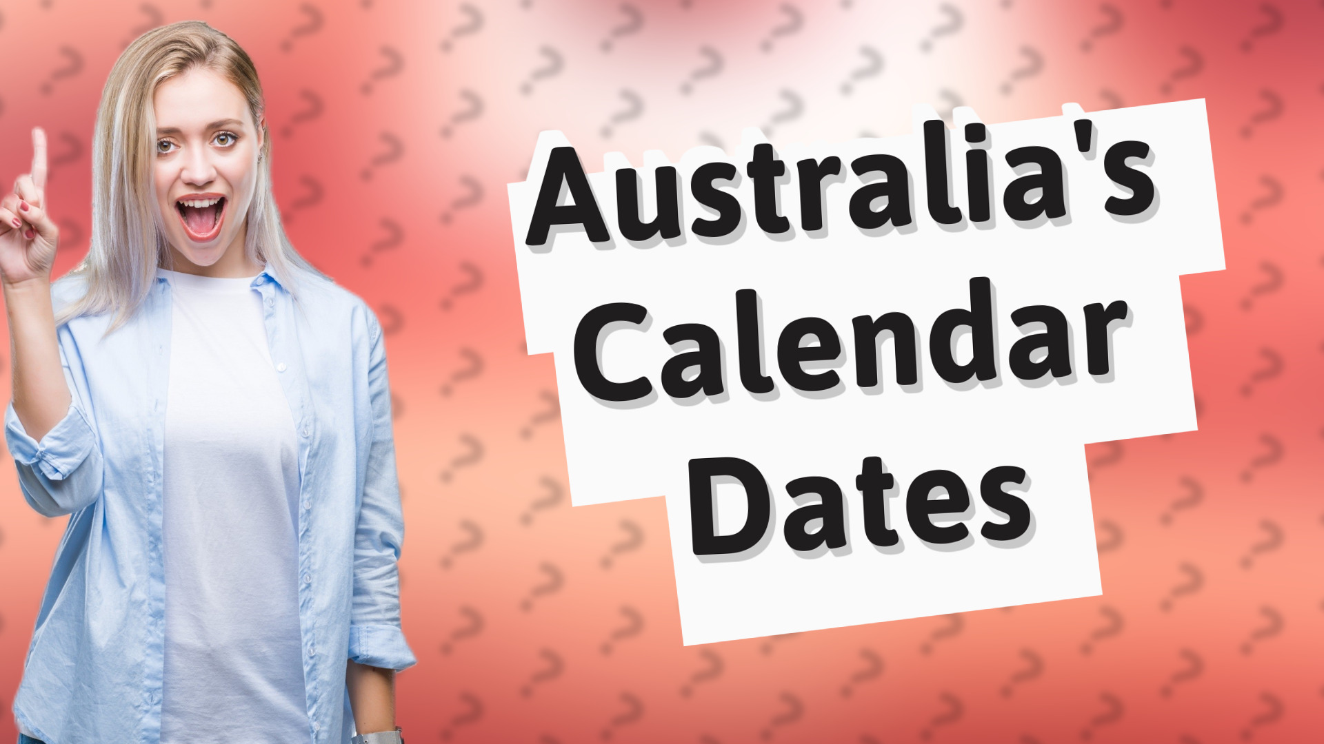 Australia's Calendar Dates