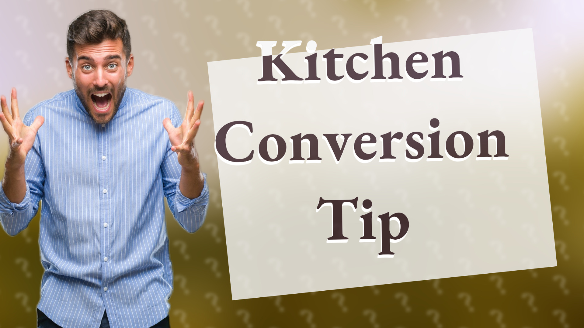 Kitchen Conversion Tip