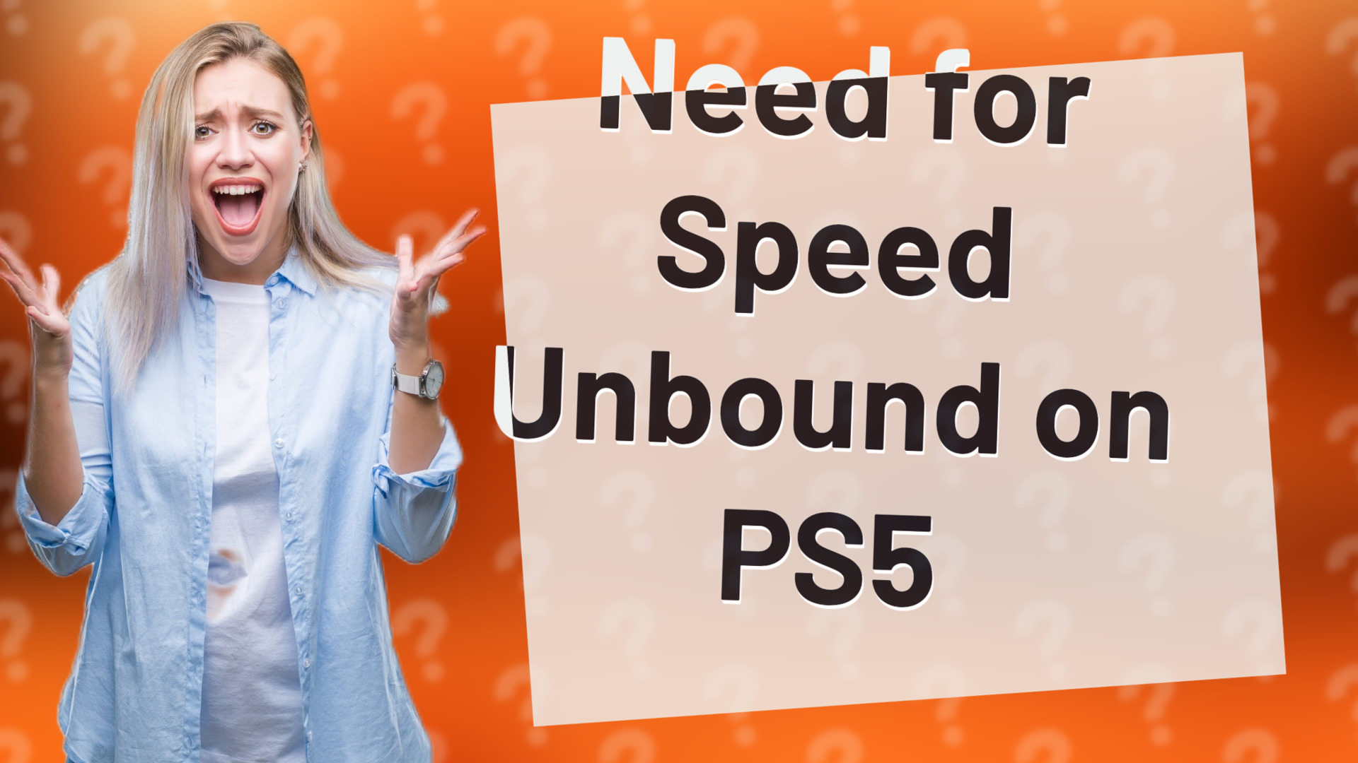 Need for Speed Unbound on PS5