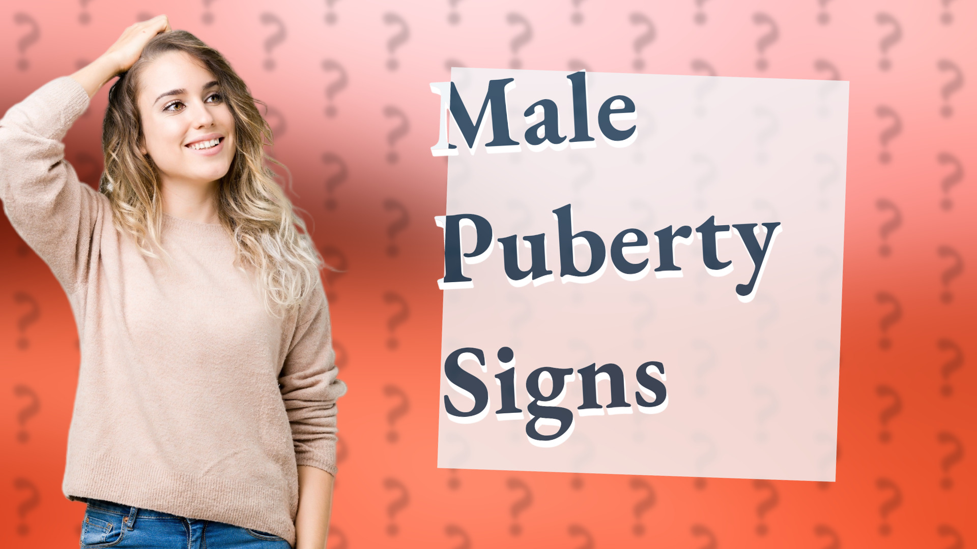 Male Puberty Signs